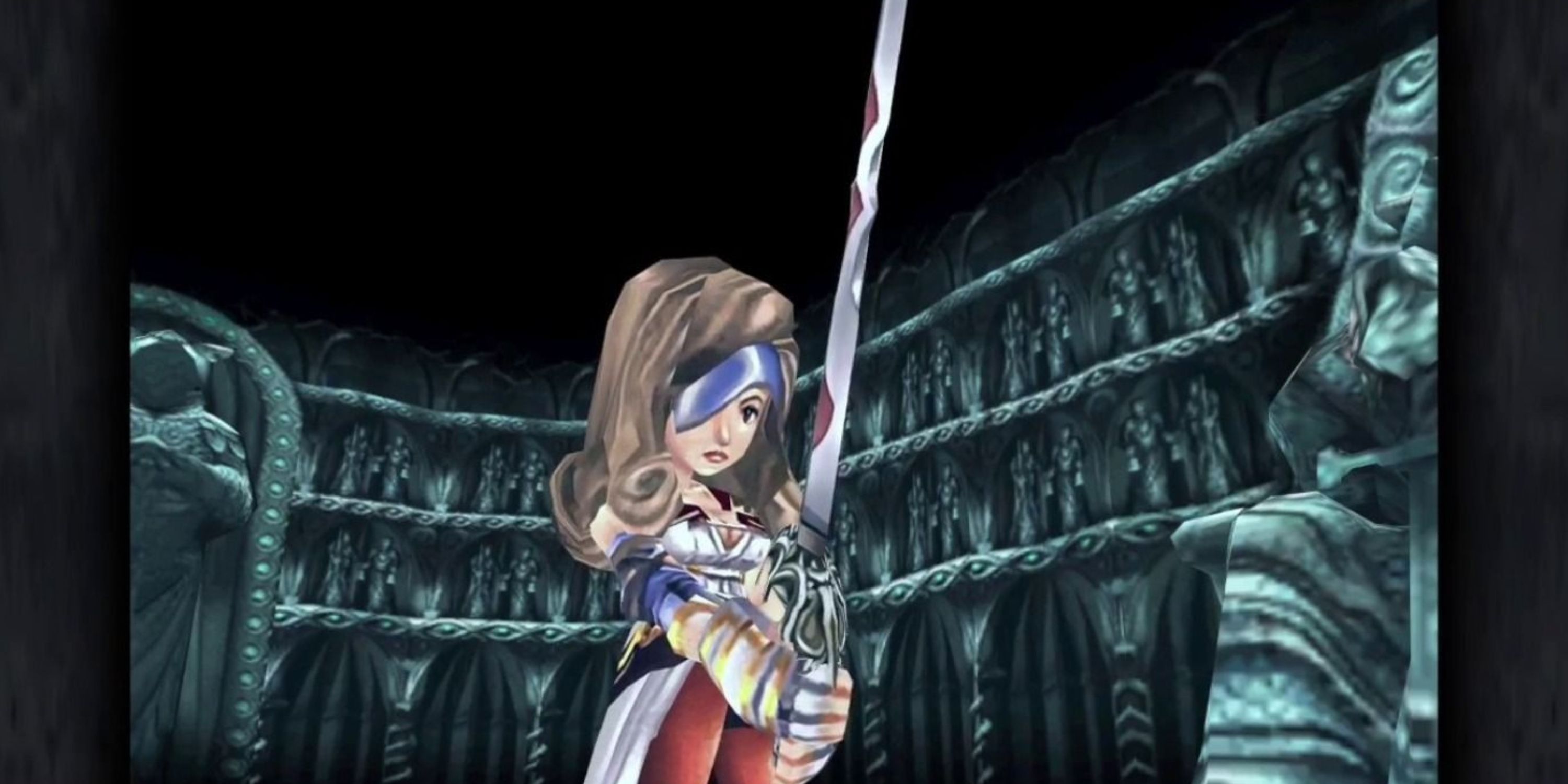 Beatrix Wielding Save the Queen in Final Fantasy 9