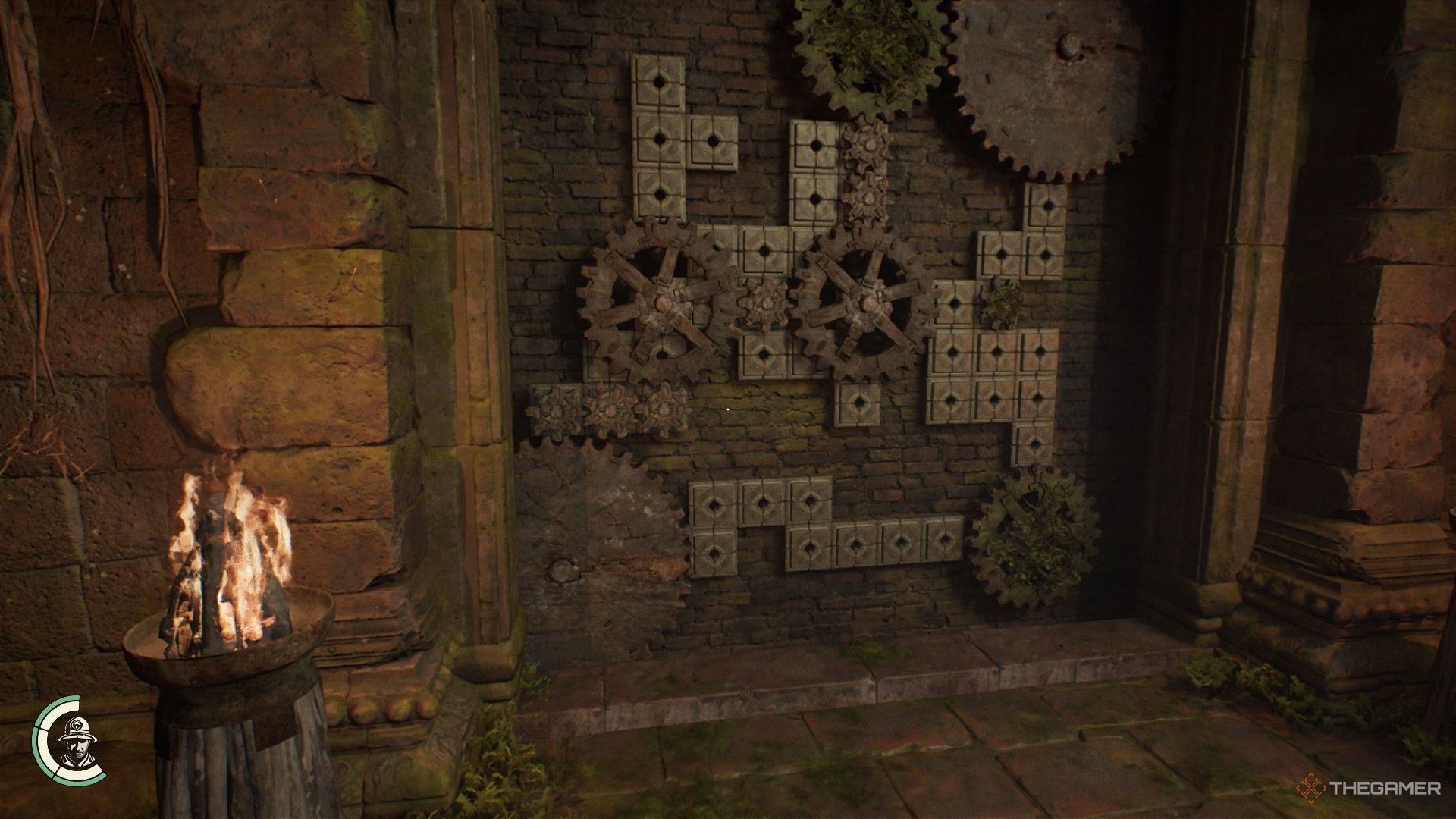 the solution to the cogwheel puzzle behind wat si sawai in indiana jones and the great circle.