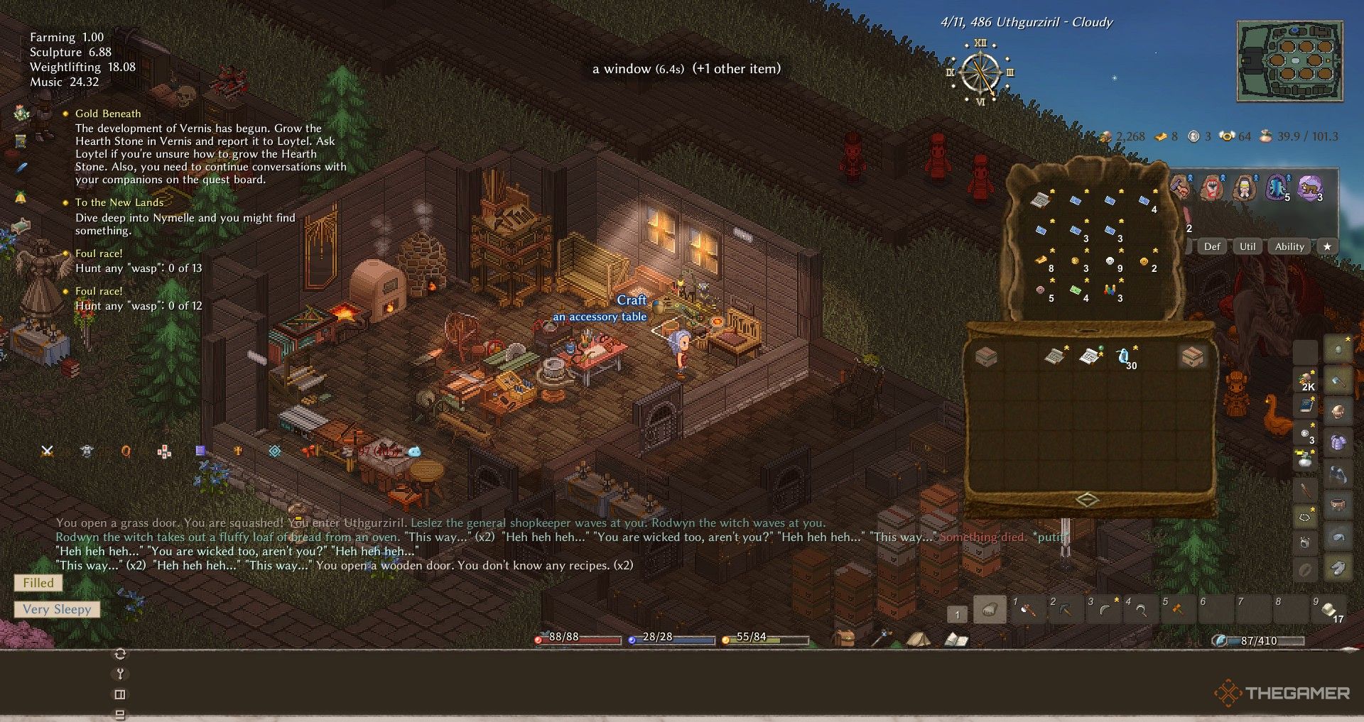 A player's house in Elin contains all the crafting workshops in the game. 