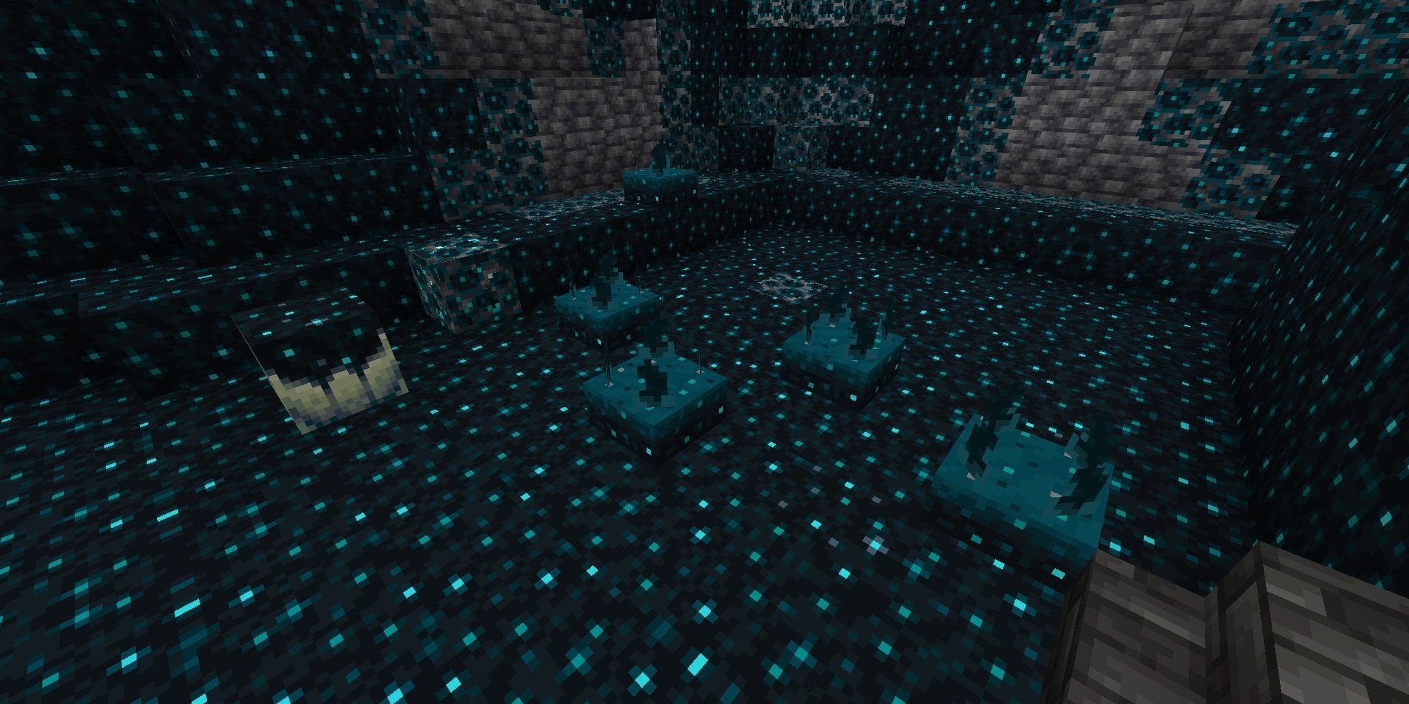 minecraft deep dark sculk sensors