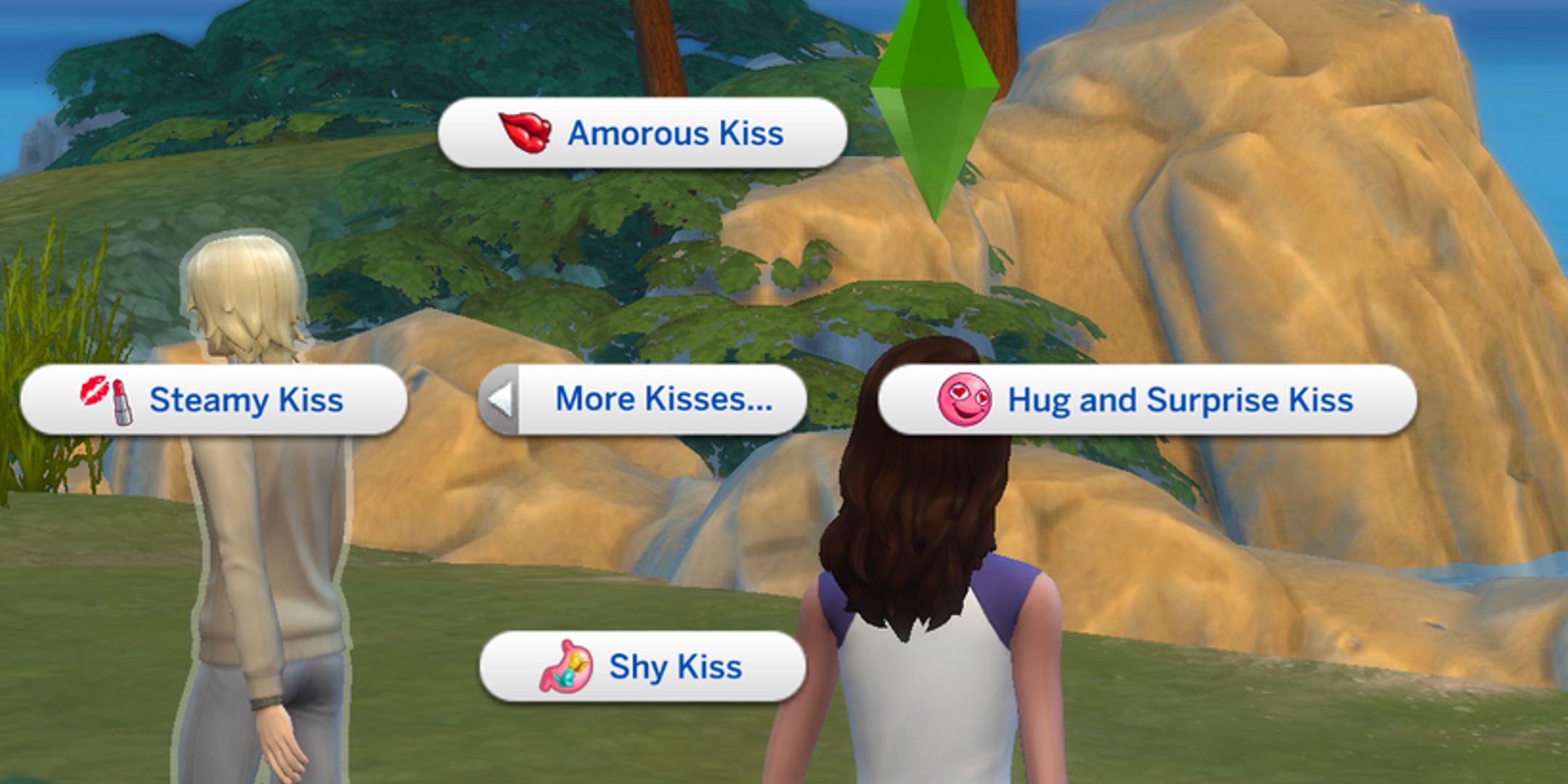 sims 4 more kisses mod options