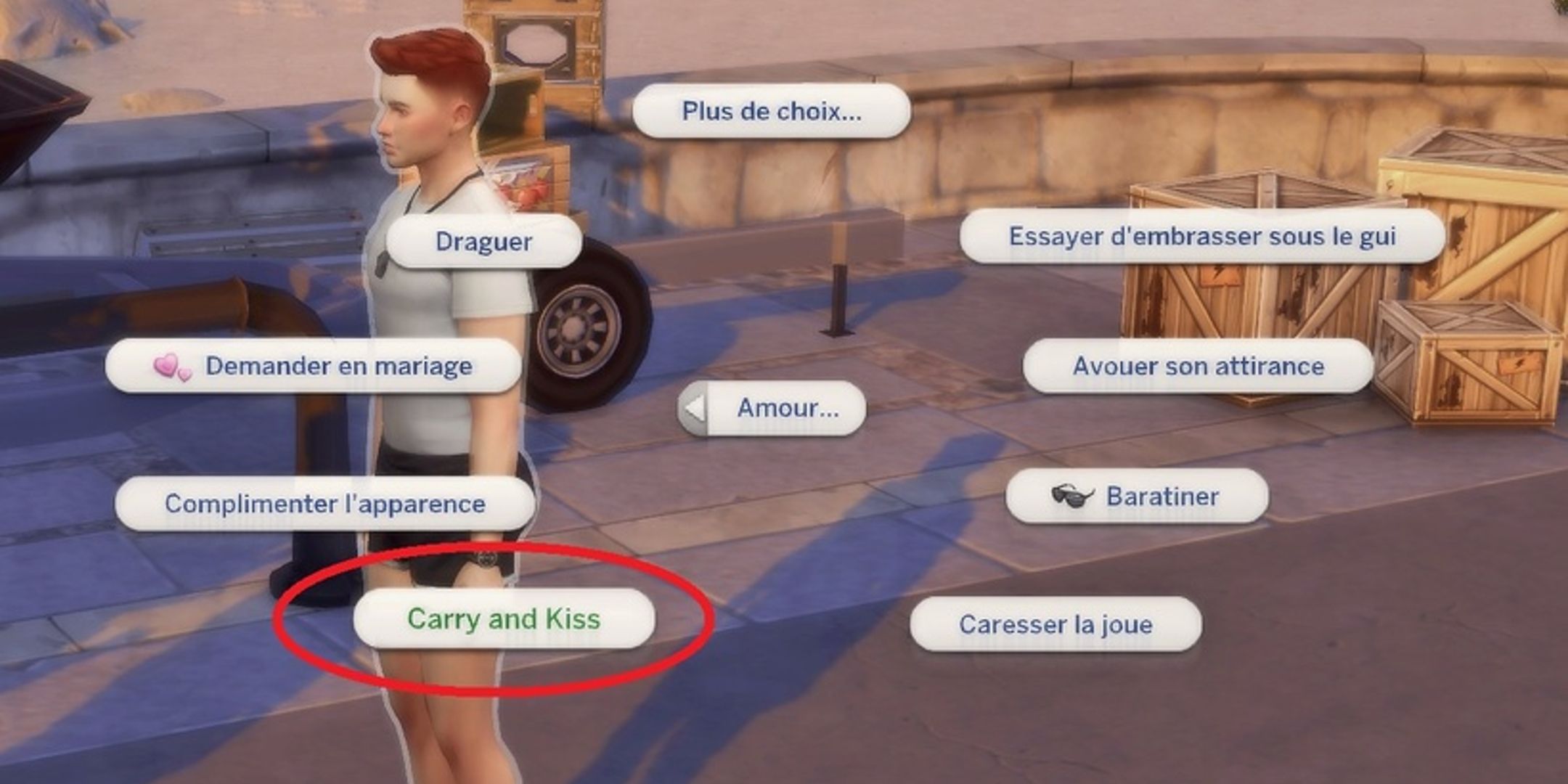 sims 4 carry and kiss mod