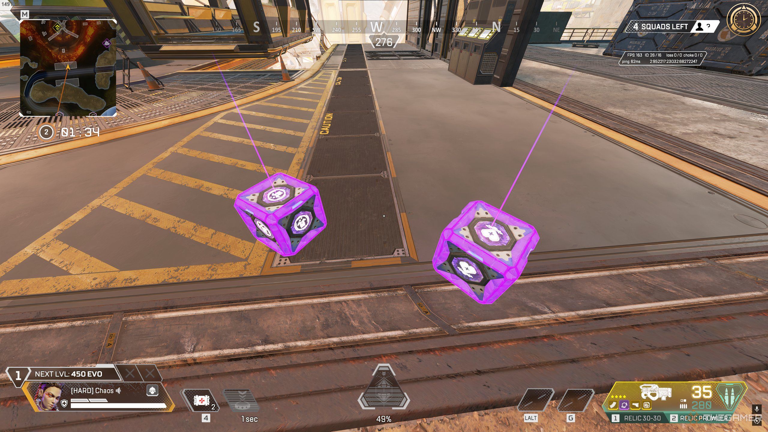 Two Boost Kits, which can only be found in Rift Relics in Apex Legends.