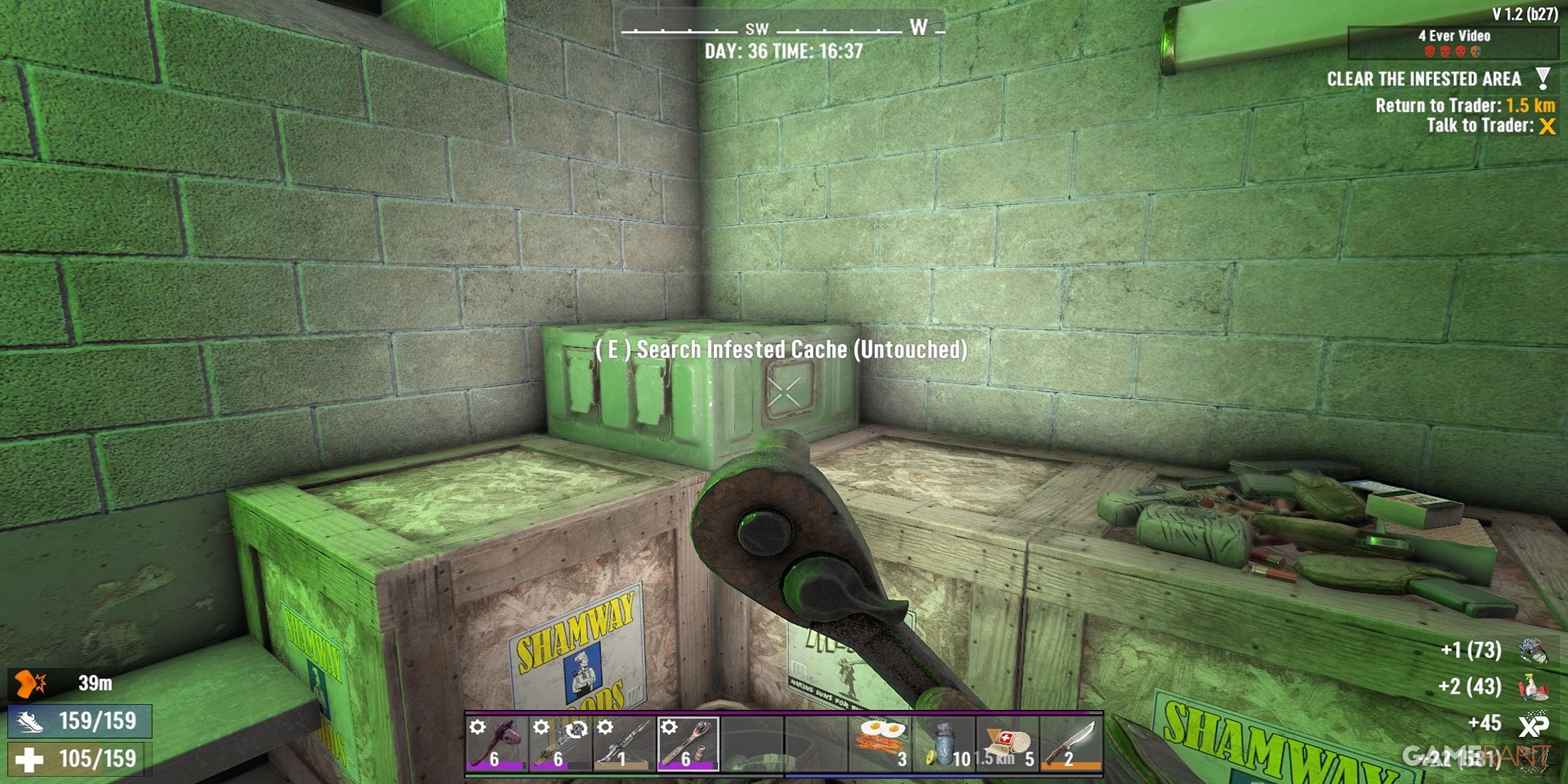 An Infested Cache In 7 Days To Die