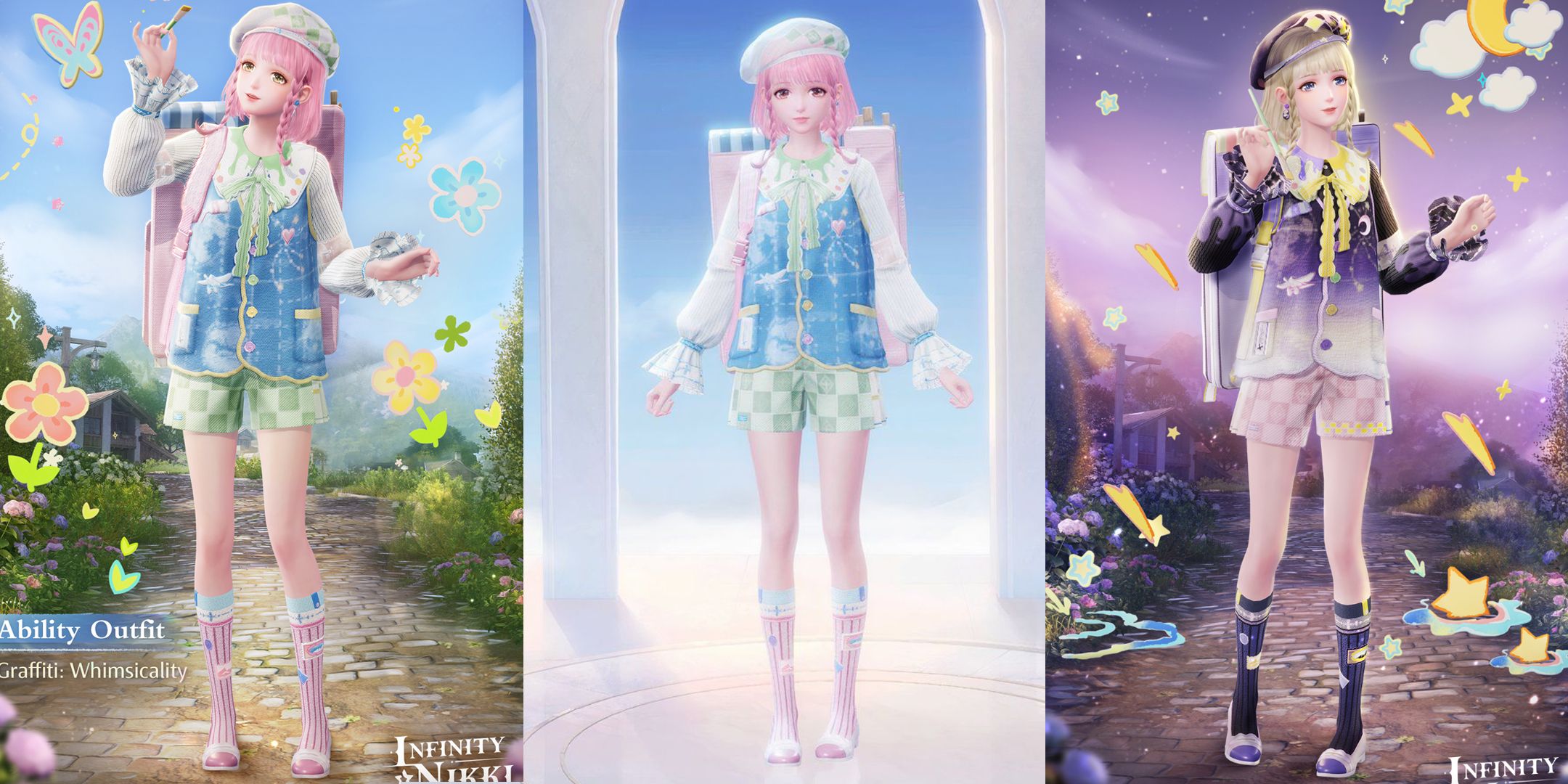 Infinity Nikki Whimsicality Ability Outfit Flowing Colors Quest Outfits