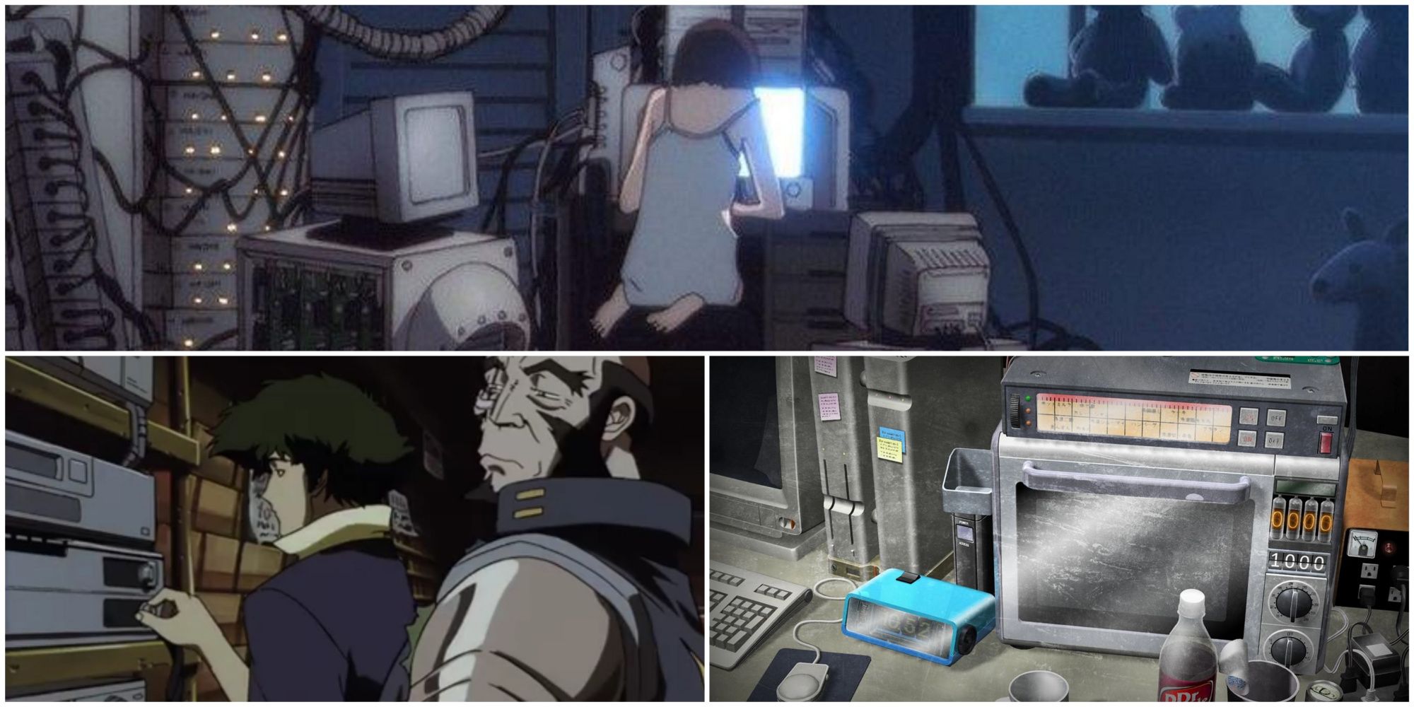 Tech Gone Wrong Anime- Serial Experiments Lain Cowboy Bebop Steins;Gate