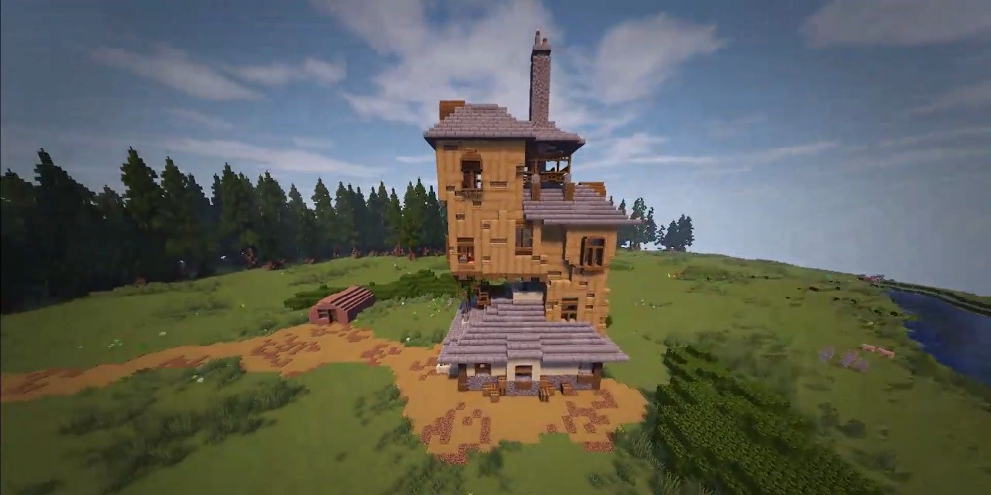 Easy Minecraft house design - The Burrow