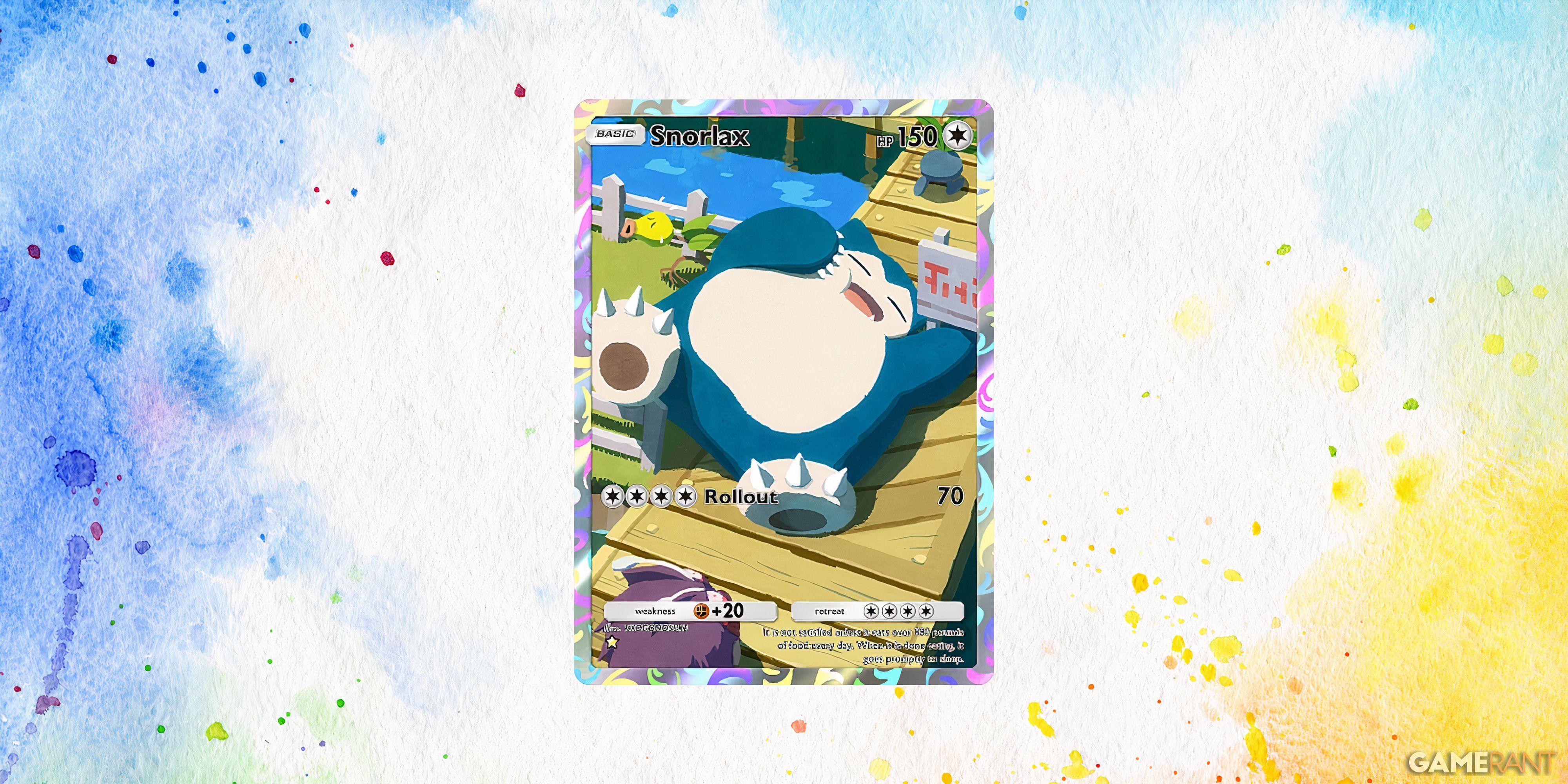 the full art variant of snorlax in pokemon tcg pocket.