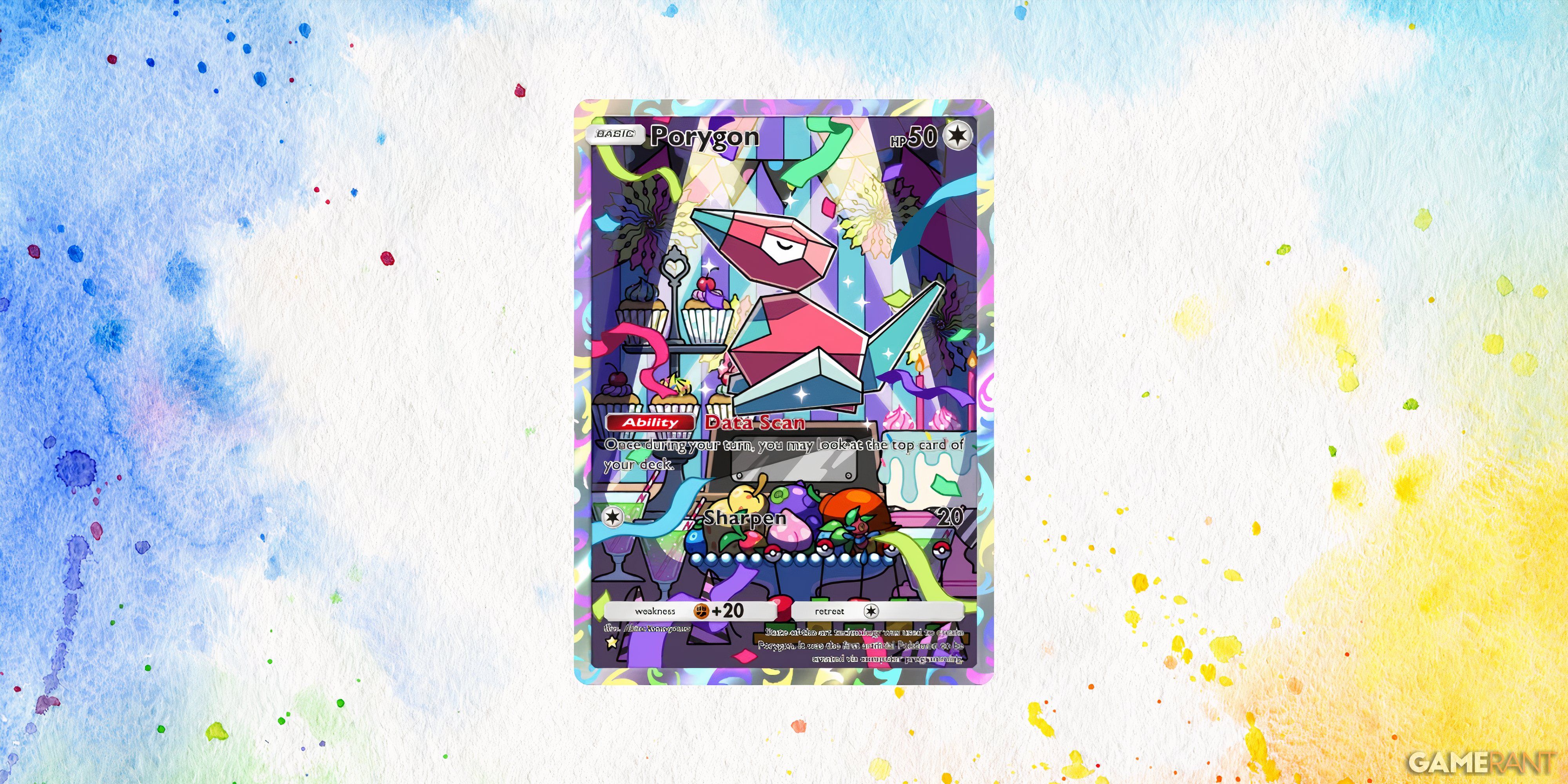 the full art variant of porygon in pokemon pocket.