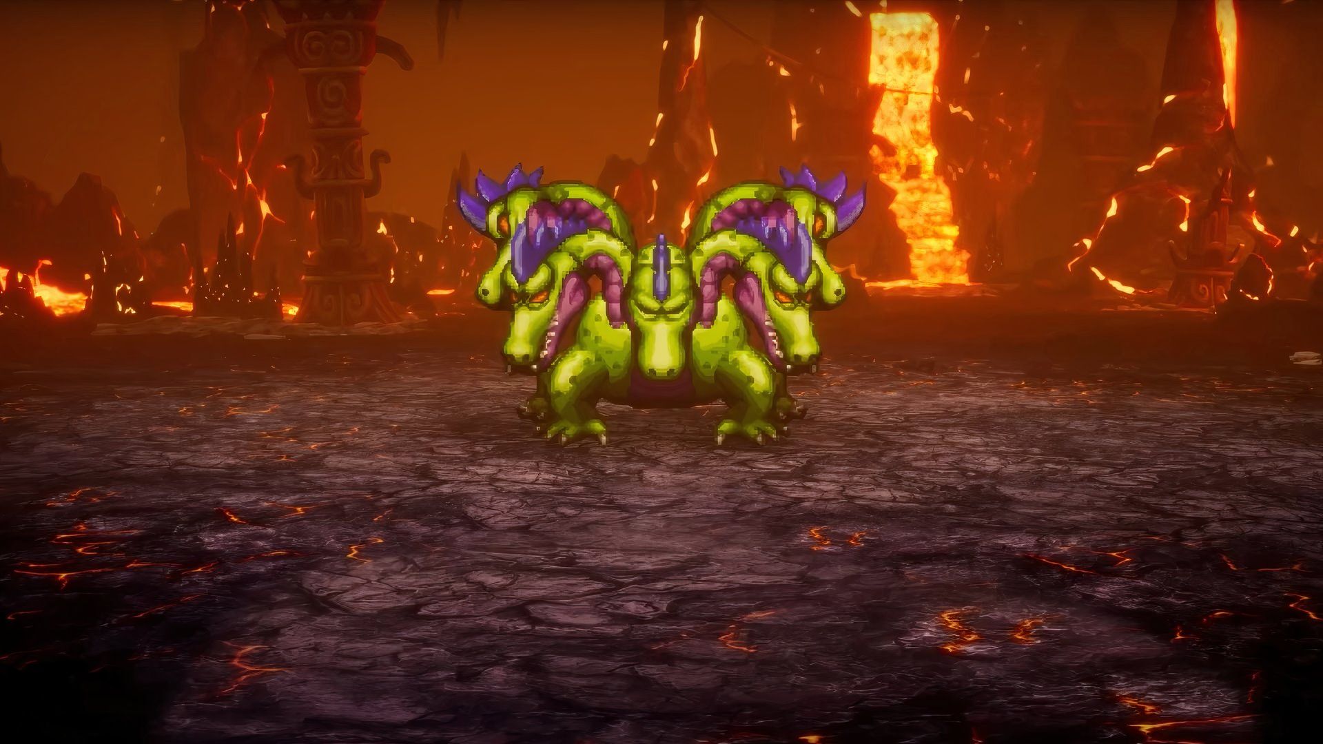 A dragon boss in Dragon Quest 3 Remake.