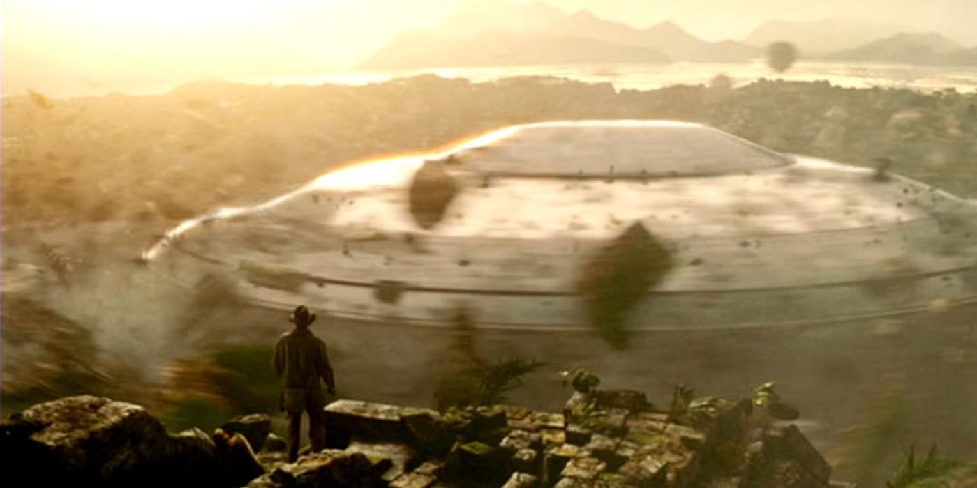 Indiana Jones and the Kingdom Of The Crystal Skull: The alien ship lifting off from the ruins it was buried beneath.