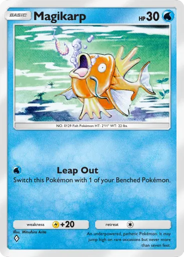 Magikarp from Pokemon TCG Mythical Pocket.