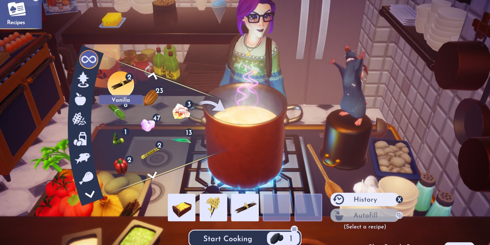 Making Rice Pudding in Disney Dreamlight Valley