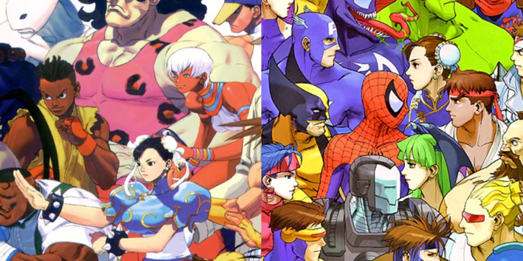 Key artwork for Street Fighter 3: Third Strike and Marvel vs. Capcom 1.