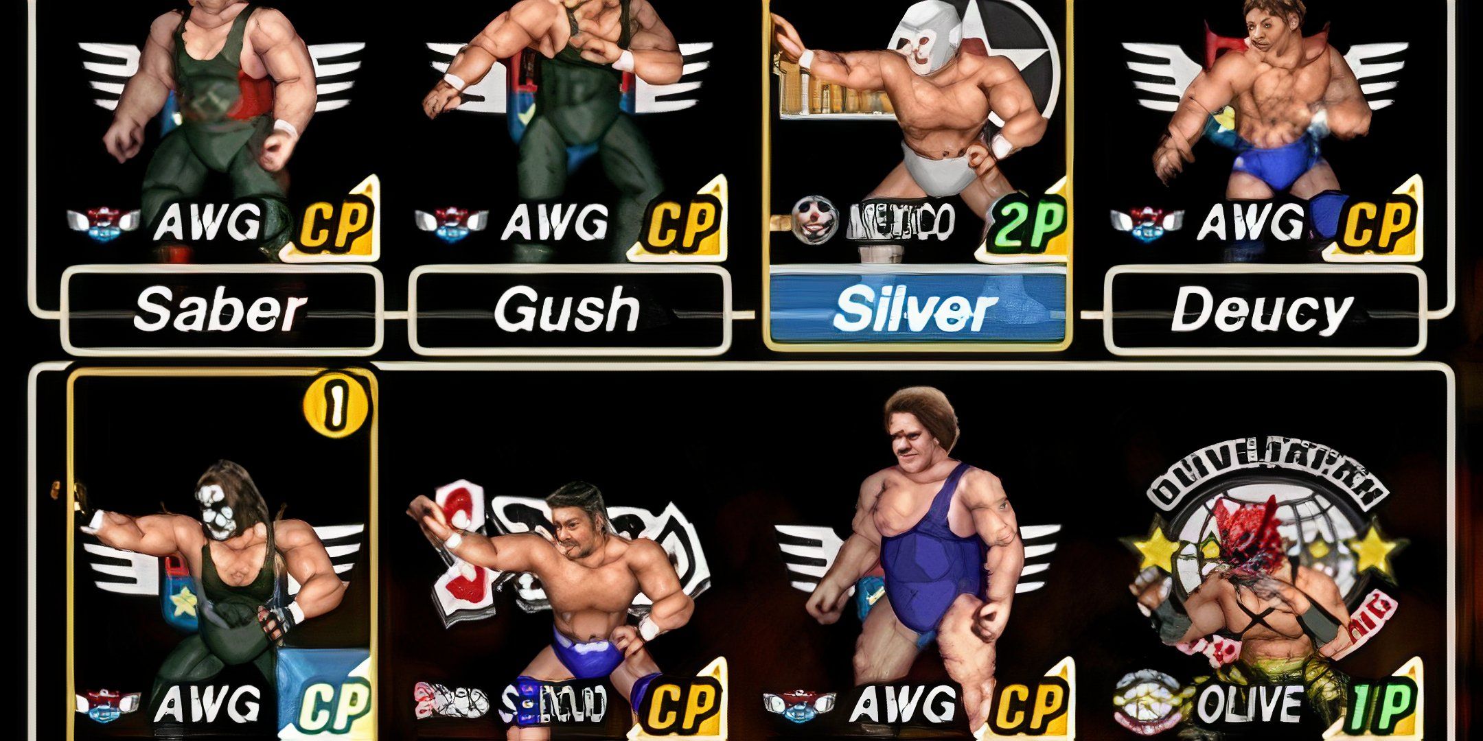 Fire Pro Wrestling Returns roster image.