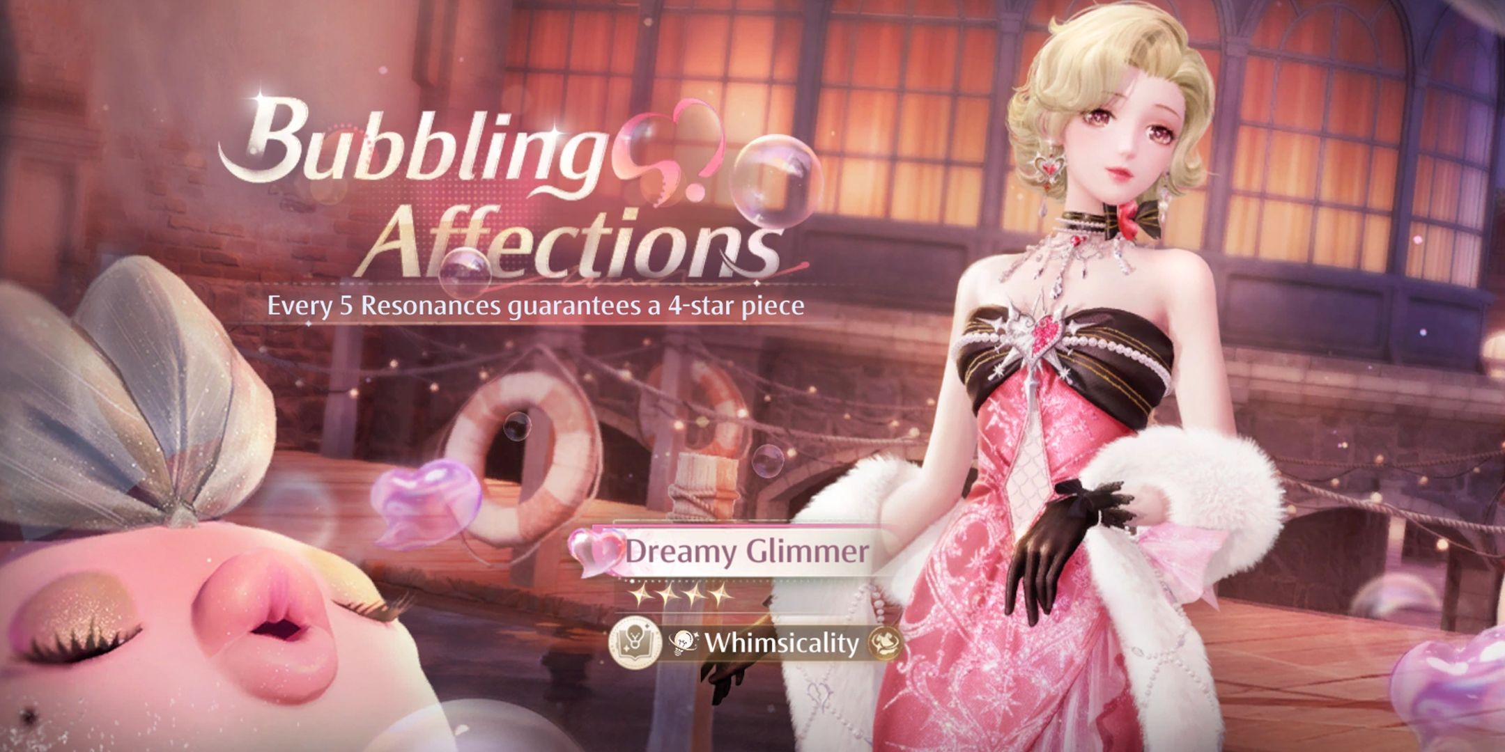 infinity nikki current next upcoming banner history outfit schedule - 1.0.2 bubbling affections-1