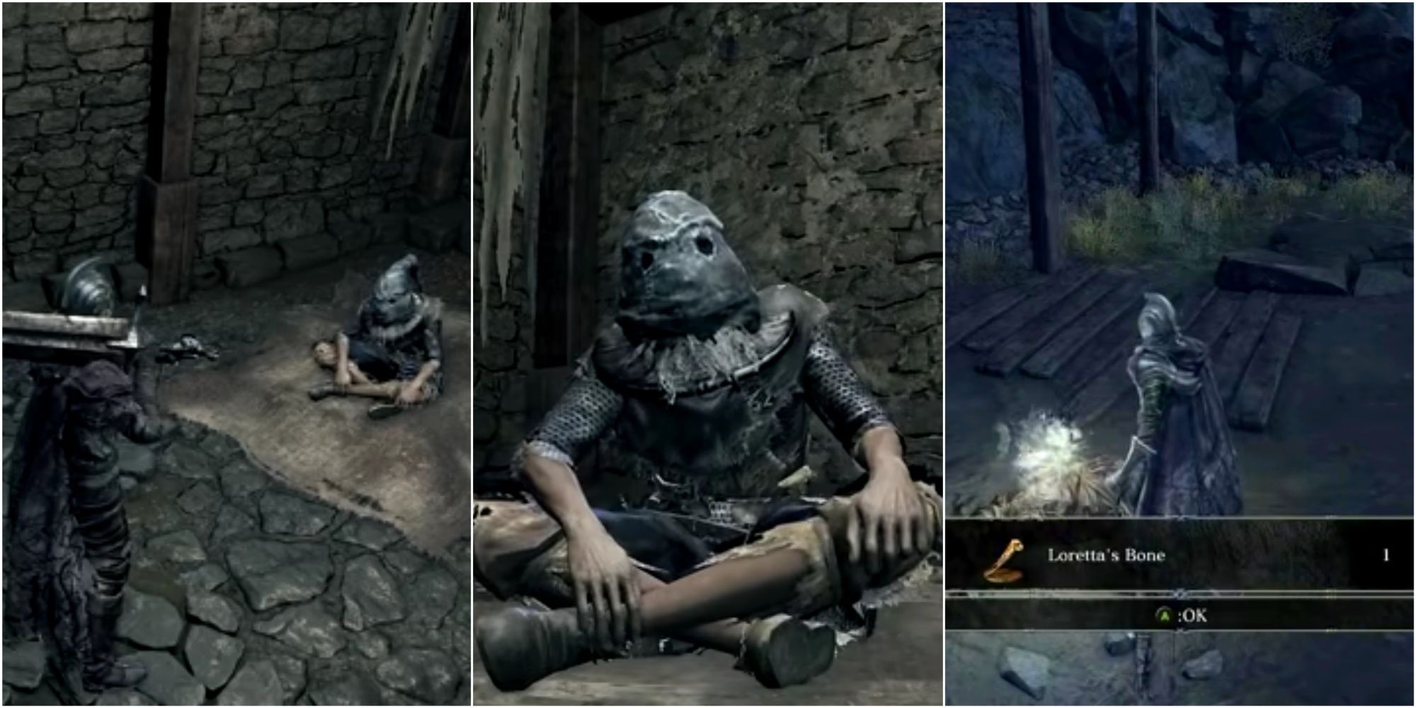 Greirat and Loretta's Corpse in Dark Souls iii