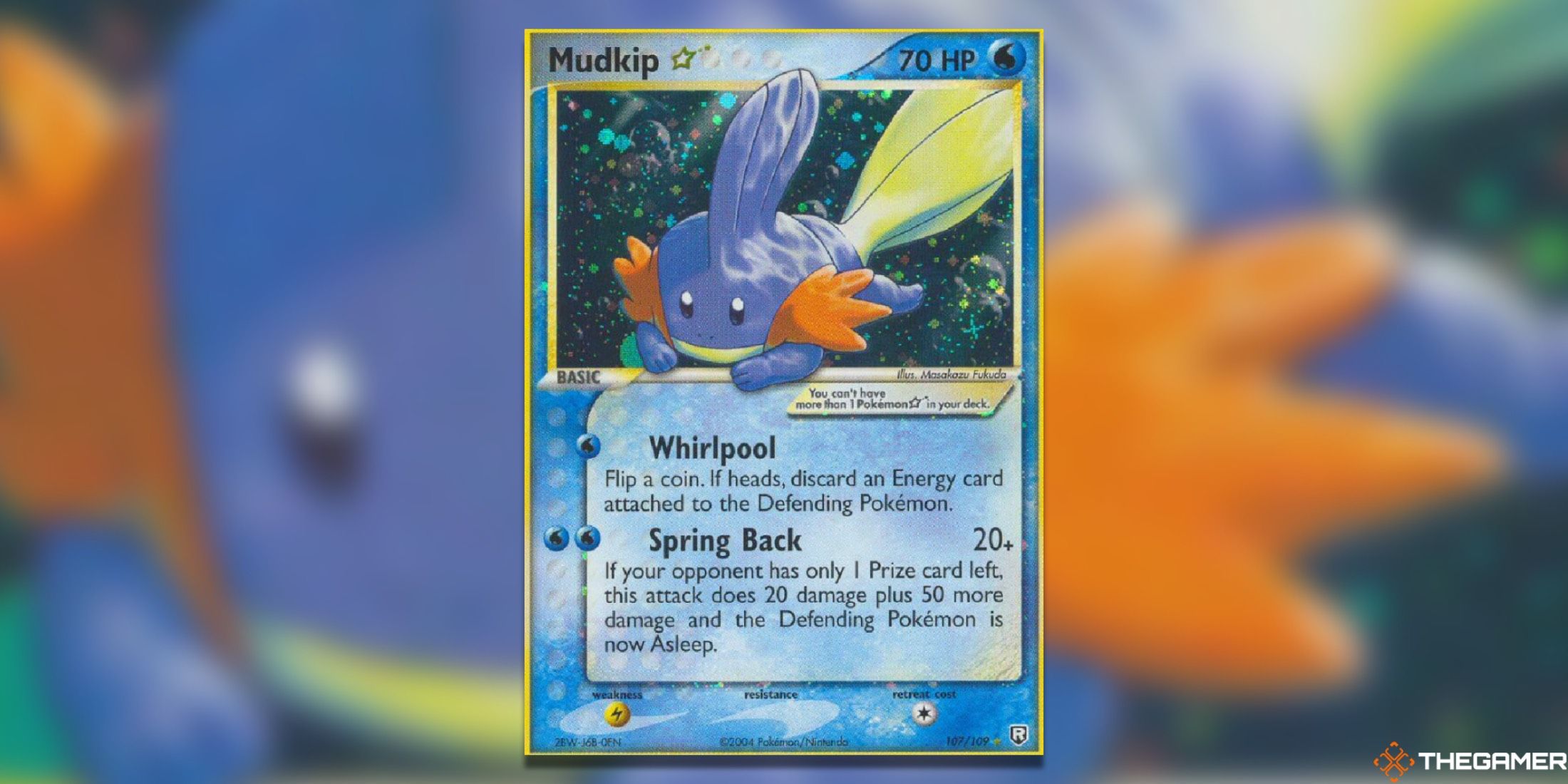 The Mudkip Star from Team Rocket Returns in the Pokemon TCG.