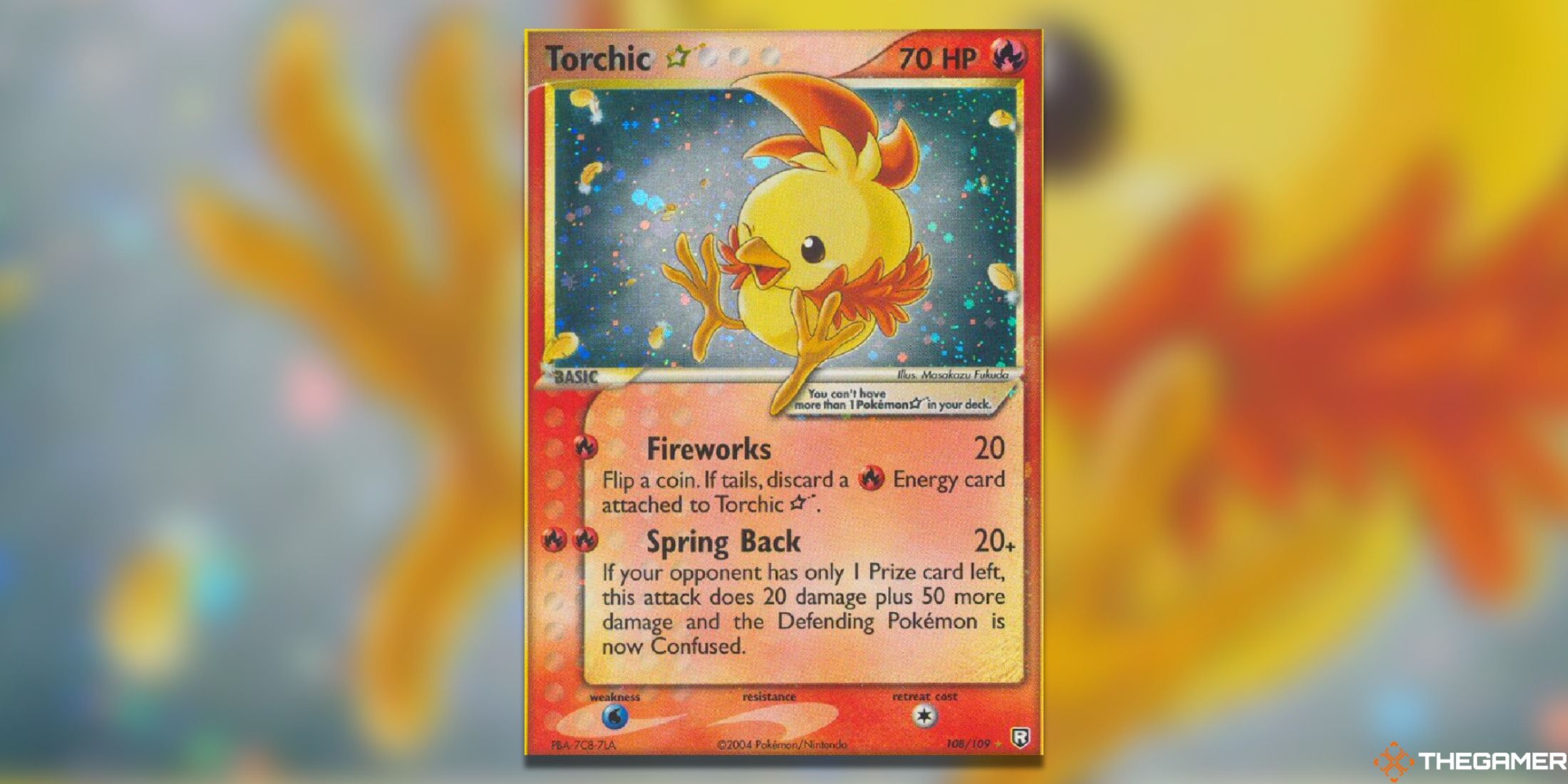 Torchic Star from Team Rocket Returns in the Pokemon TCG.