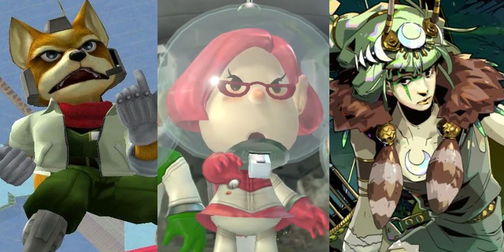 Fox taunting in Melee; Brittany in her space suit; Artemis looking concerned