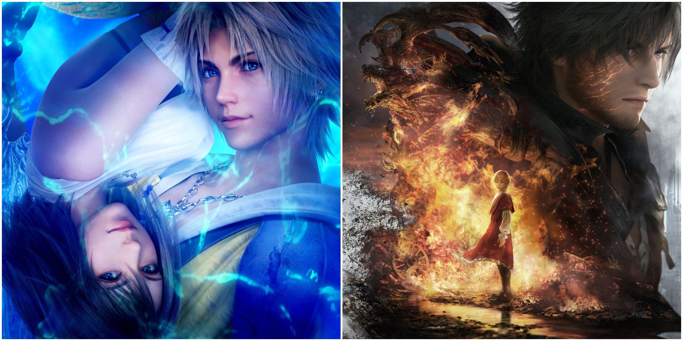 Tidus,Yuna,Clive and Joshua