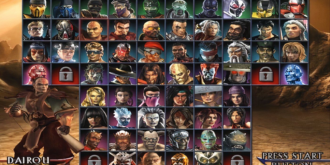 mortal kombat armageddon roster