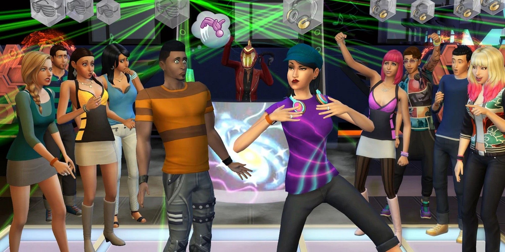 sims 4 get together dance battle at the club gathering