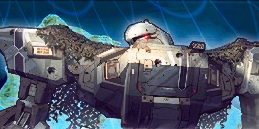 Cover artwork of Front Mission for the Nintendo DS depicting a big mech.