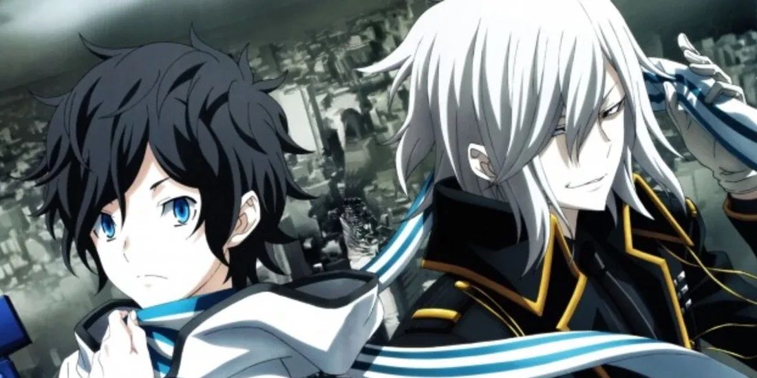 Artwork from Devil Survivor 2 depicting two characters.