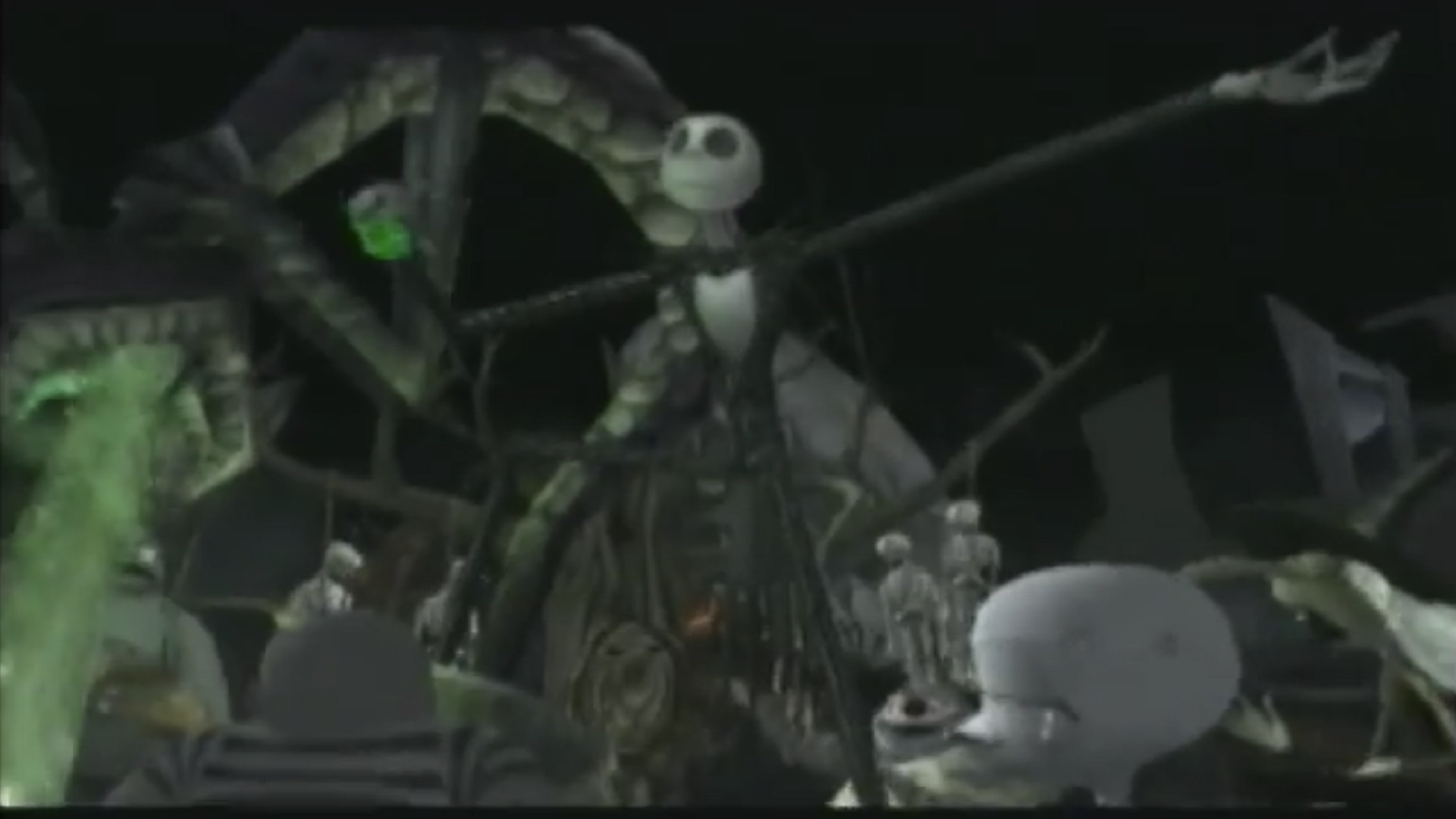 Nightmare Before Christmas: Oogie's Revenge screenshot on PS2 of Halloween Town