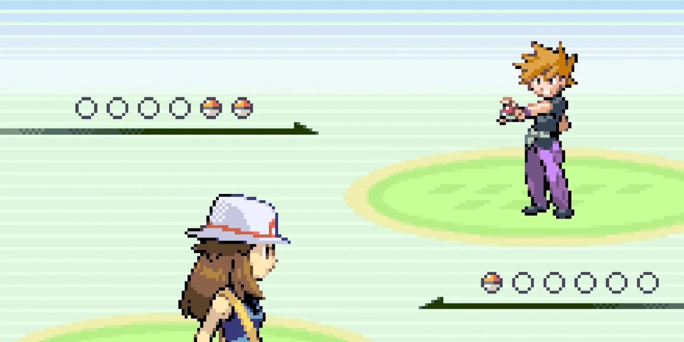 Pokemon Fire Red Blue battle