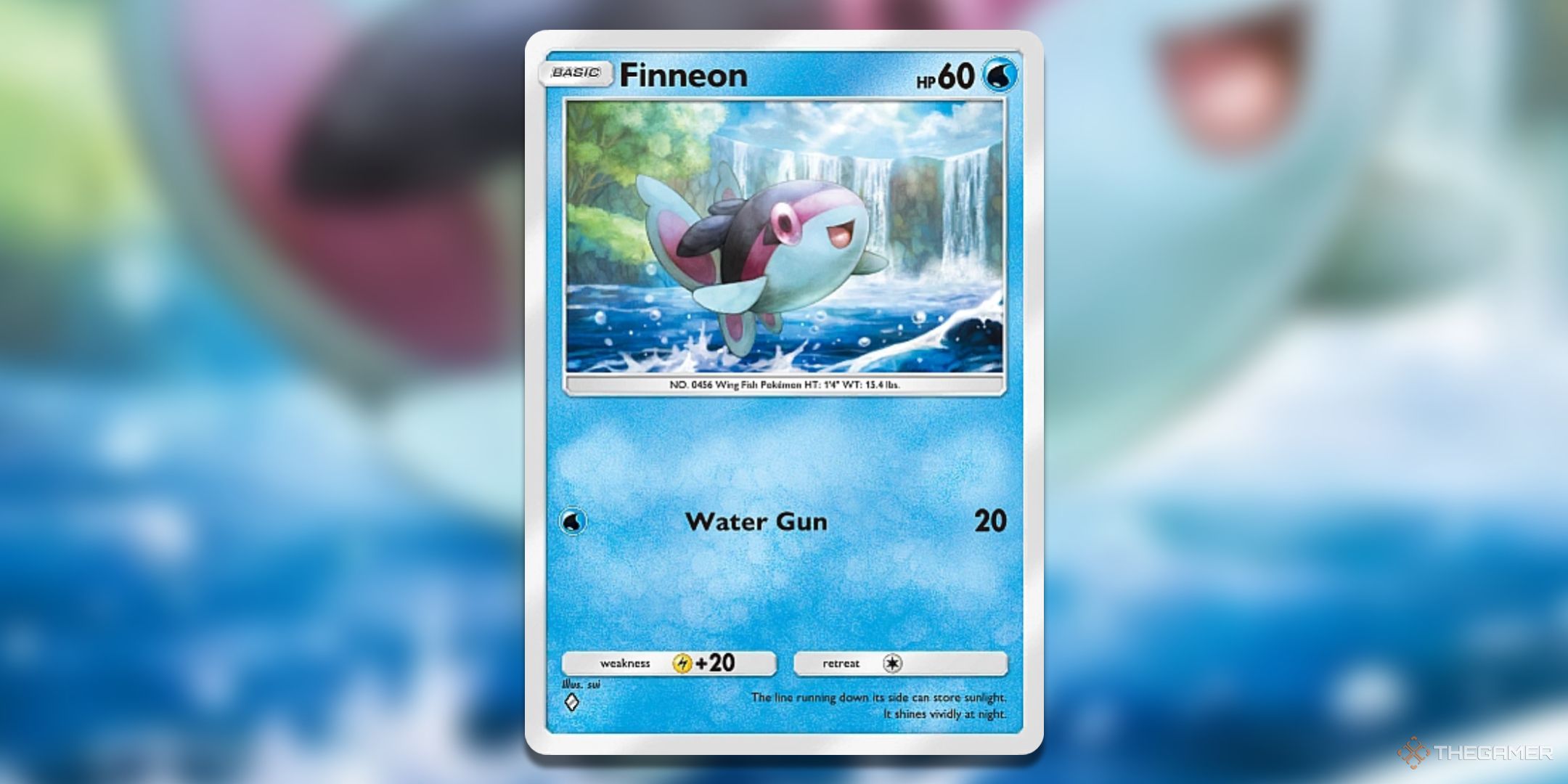 Mythical Island Finneon Pokemon TCG Pocket Card Art.