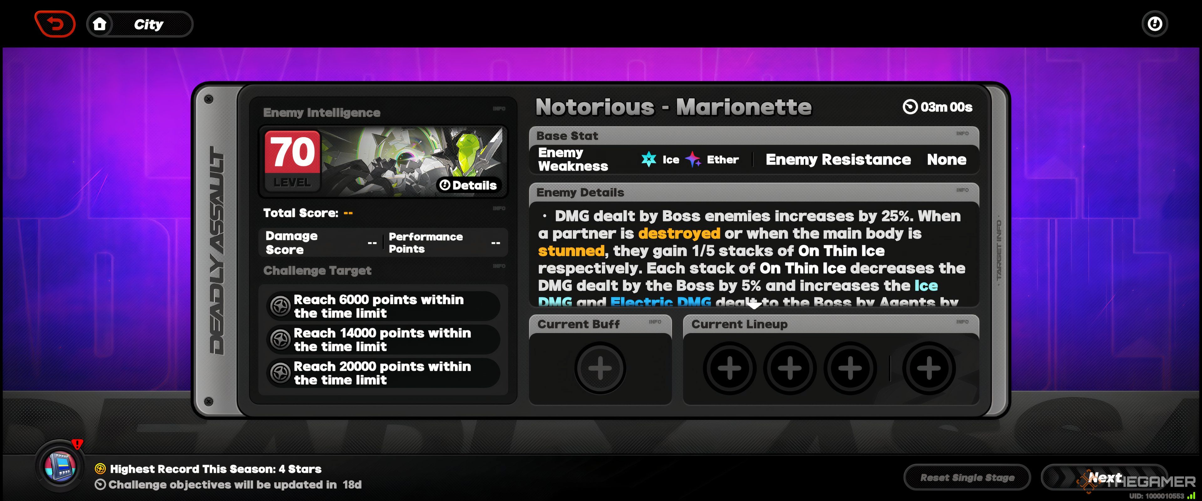 Deadly Assault Marionette description in Zenless Zone Zero.