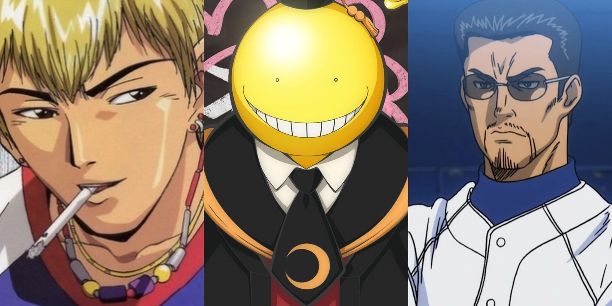 Koro-Sensei, Kataoka Tesshin and Eikichi Onizuka