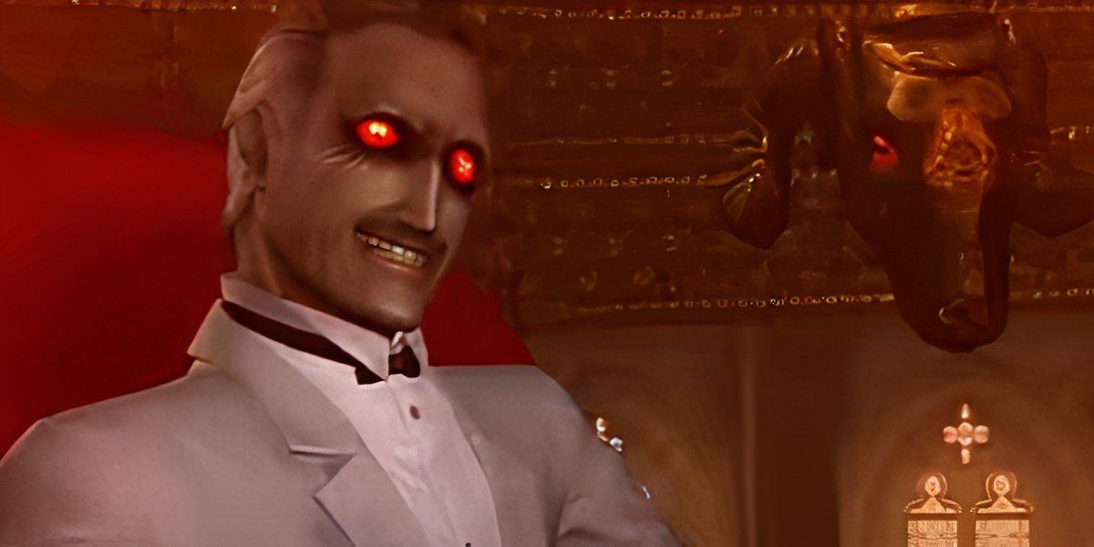 A close-up of Thomas Mutton, the final boss of Catherine.