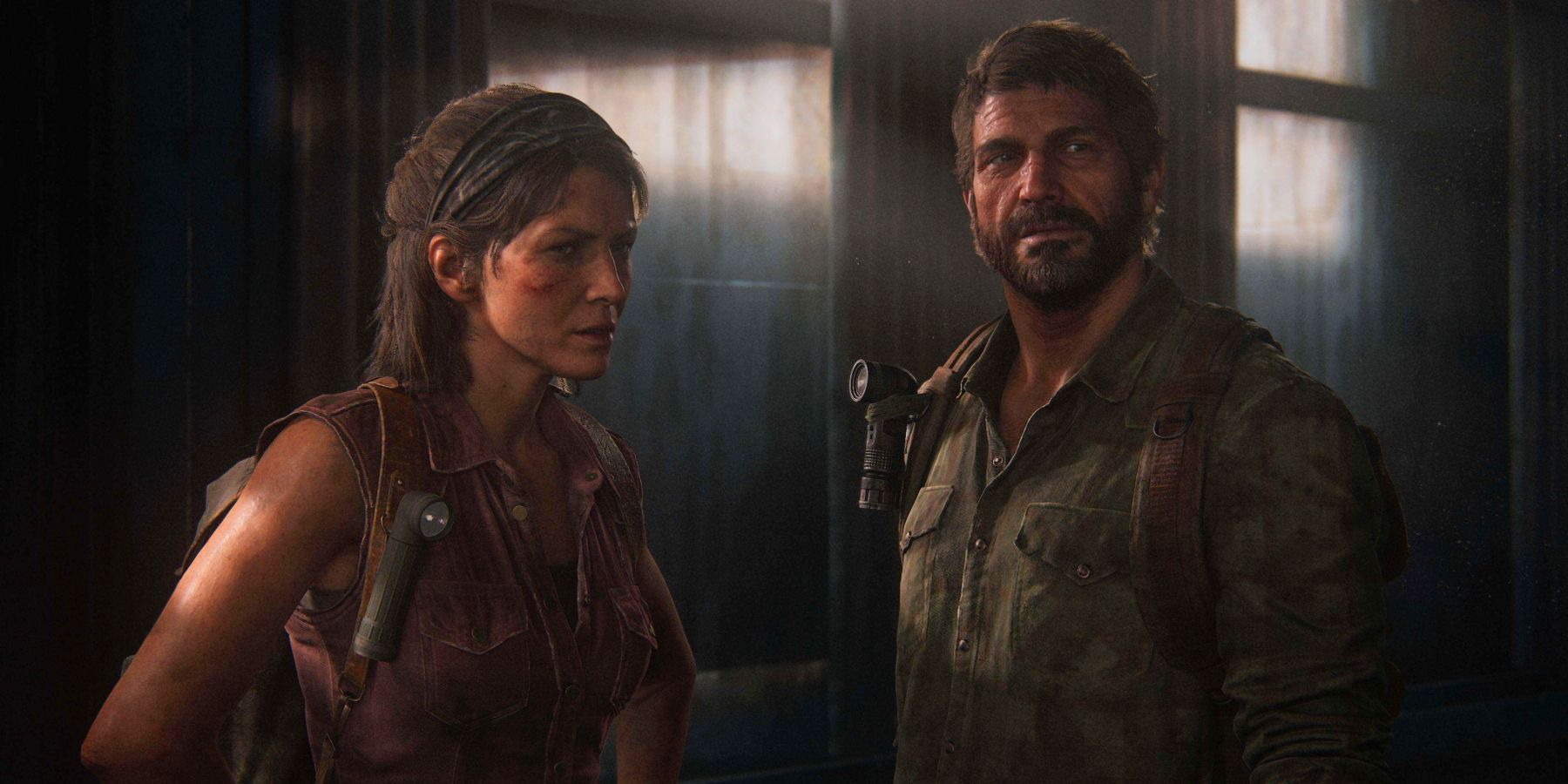 the last of us part 1 joel tess quarantine zone we're smuggling her