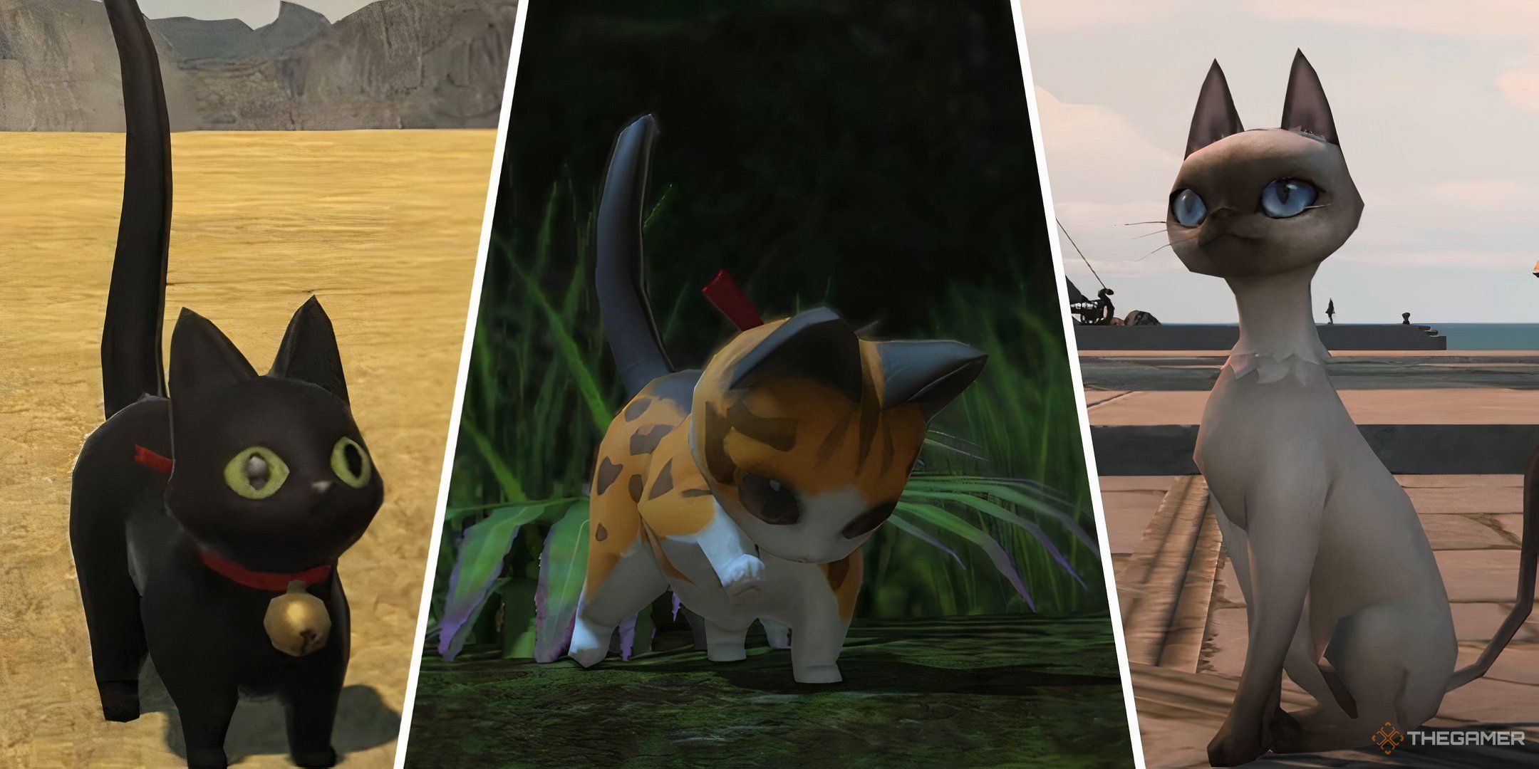 Black Coeurl, Coeurl Kitten, and Nagxian Cat minions for Final Fantasy 14.