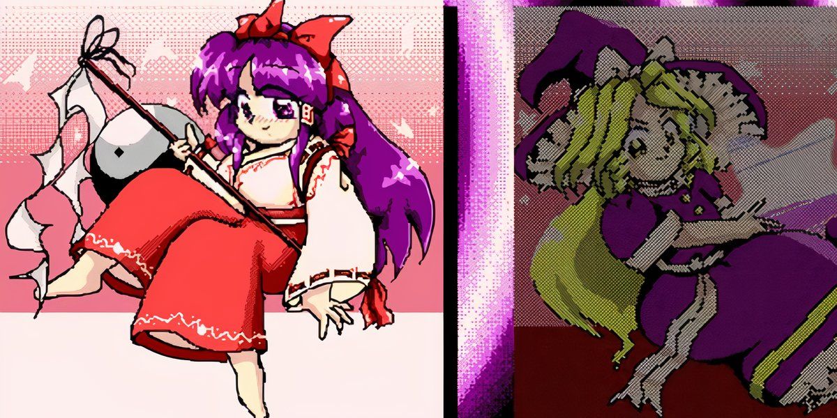 Character Select screen in Touhou 4.