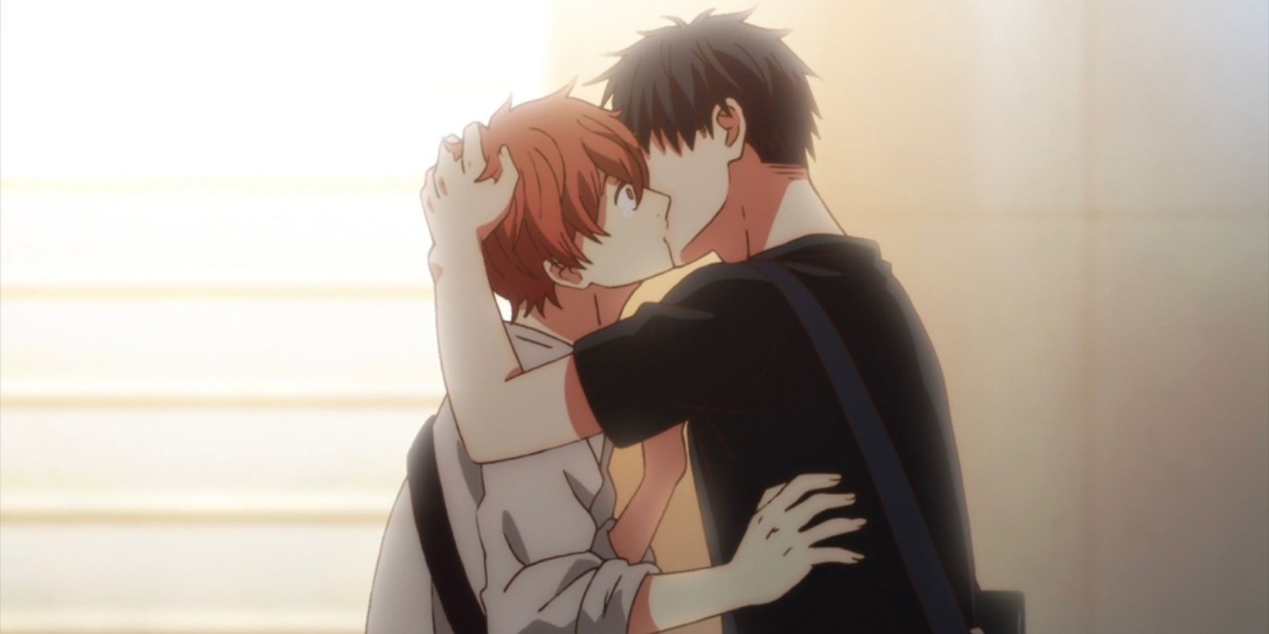 Ritsuka Uenoyama & Mafuyu Sato (Given) anime first kiss