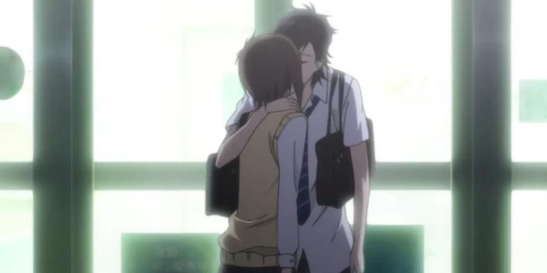 Mei Tachibana & Yamato Kurosawa (Say I Love You) first kiss anime