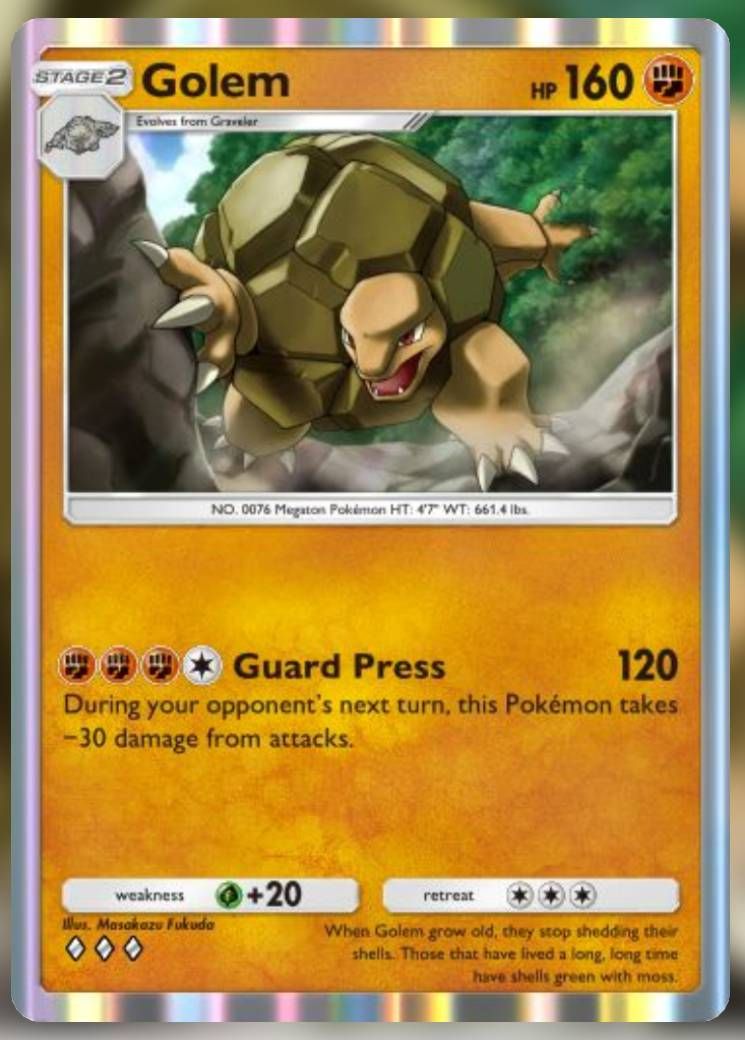 The Golem card, from Mythical Island.