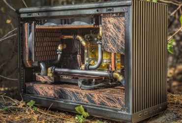 This rustic AMD gaming PC build blends perfectly with nature