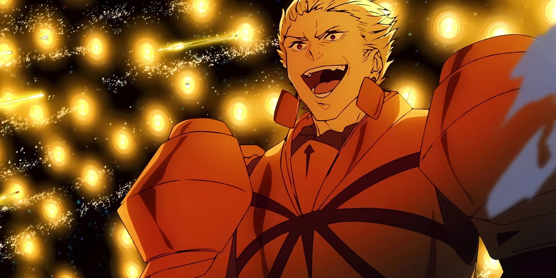 Gilgamesh Launching While Releasing His Noble Phantasm