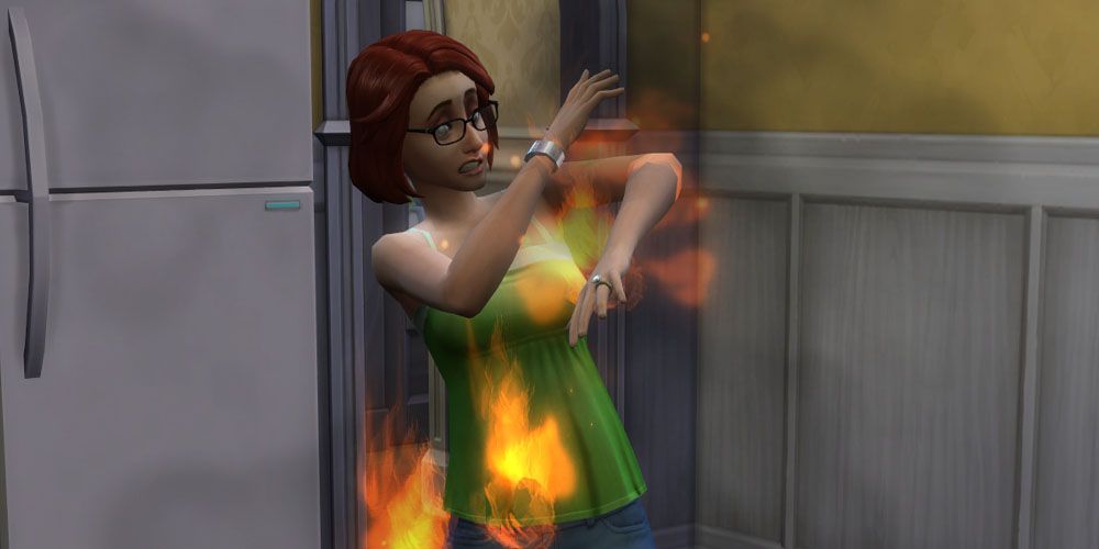 eliza pancakes on fire.