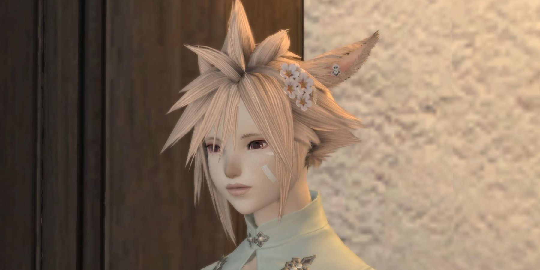 Blonde miq'ote with Cloud's hair.