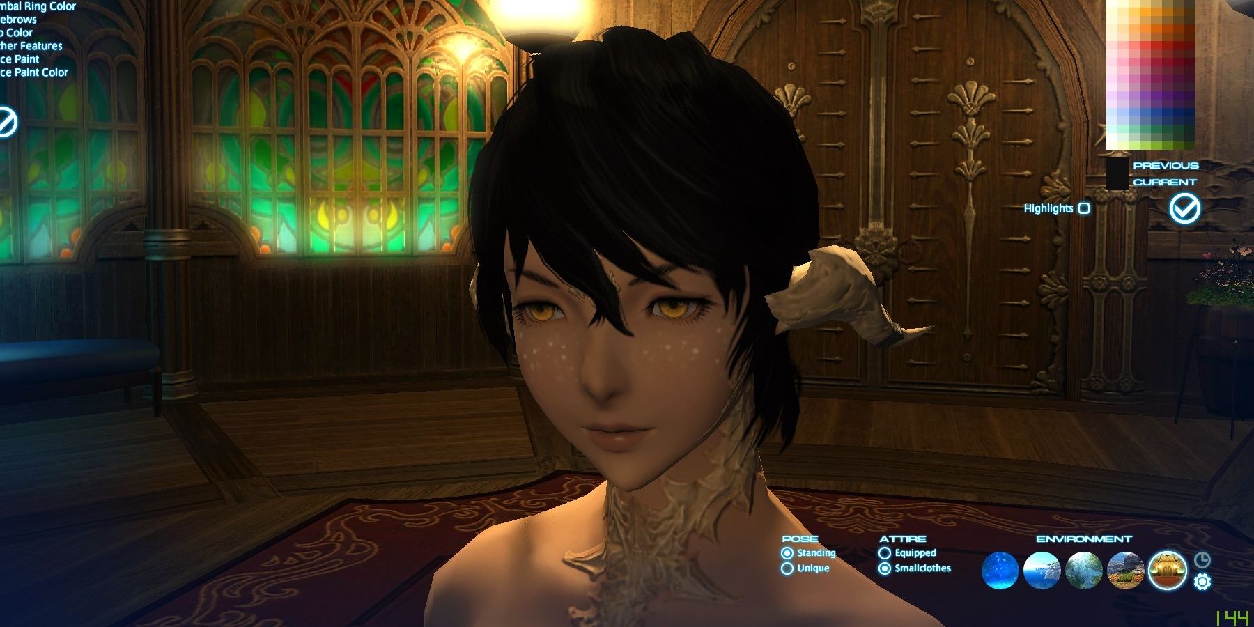 Au Ra with Aymeric's hair.