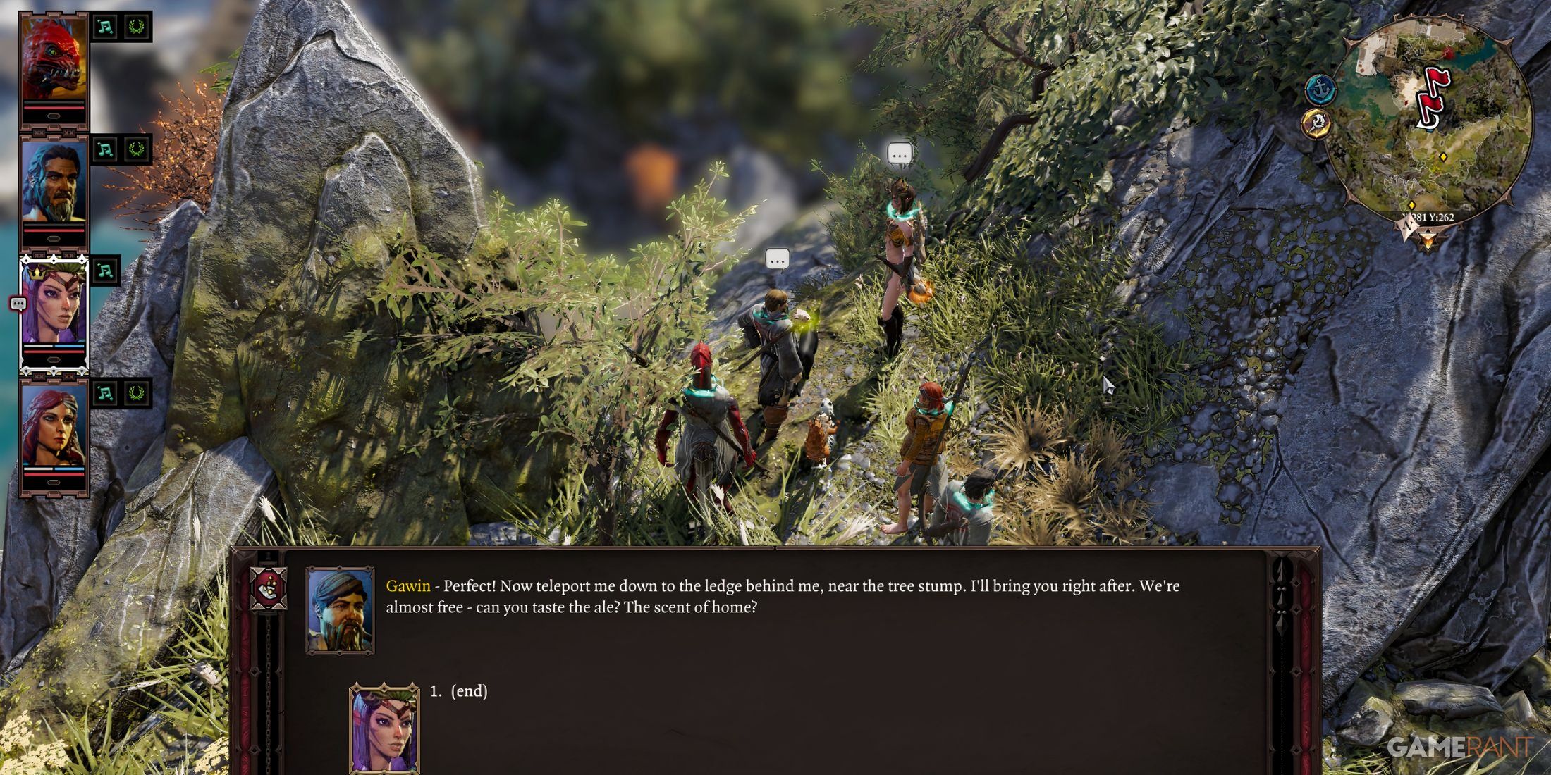 Character talking to Gawin in Divinity: Original Sin 2