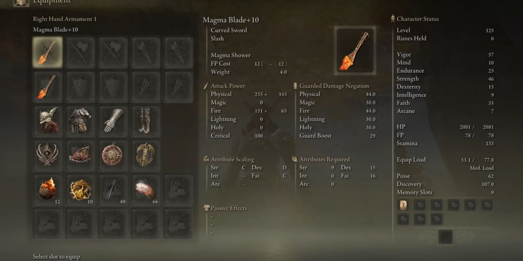 Magma Blade Weapon in Elden Ring