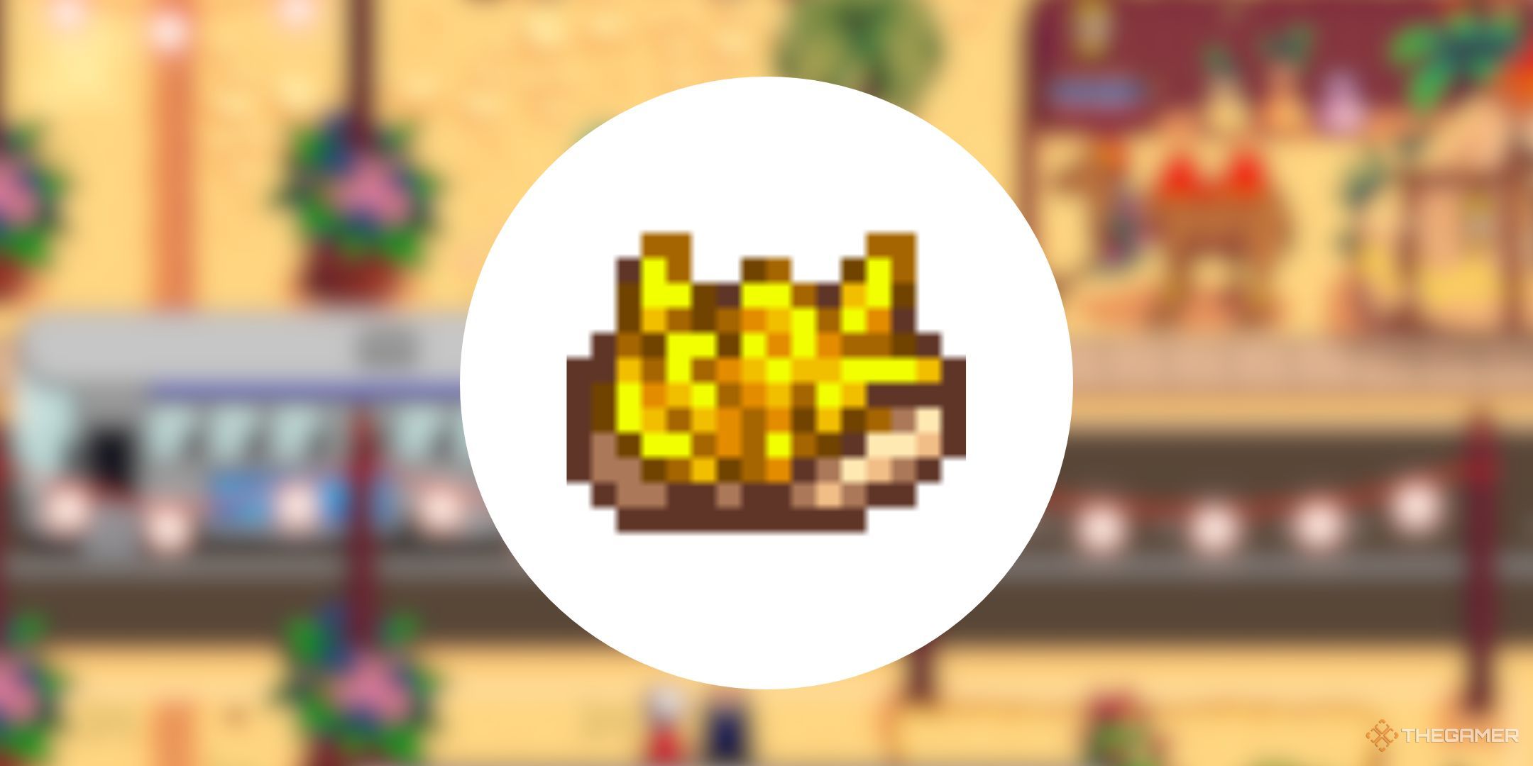 Stardew Valley Rumpled Fruit Skin on blurred background