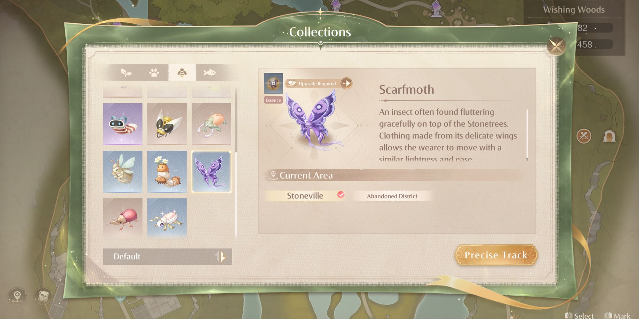 scarfmoth - hardest material to get in infinity nikki rarest items